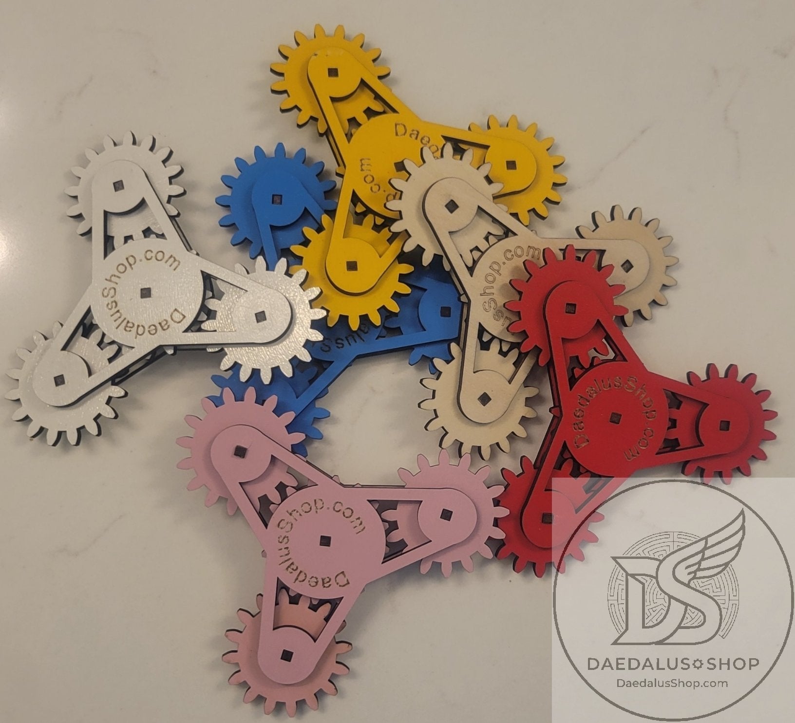 Four Gear Wooden Fidget Toy