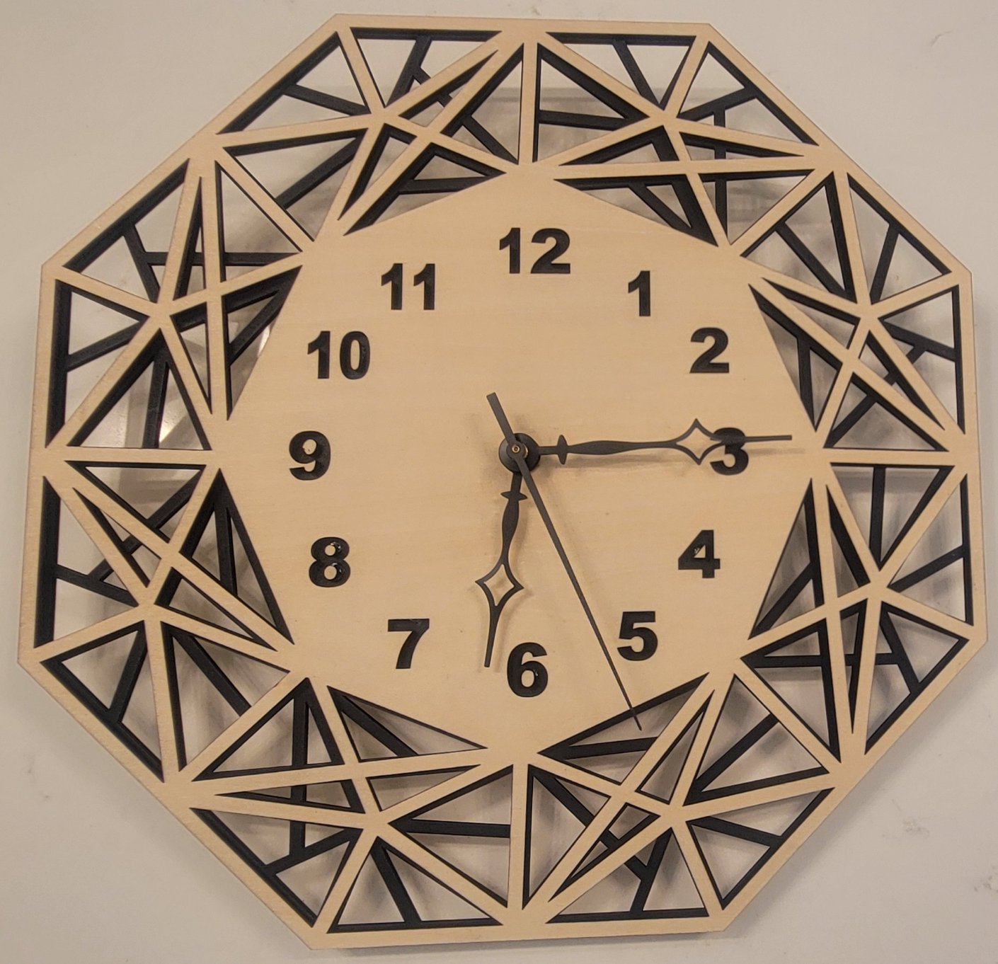 Geometric Wall Clock