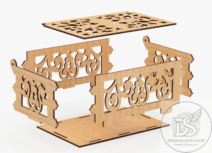 Ornamental Scrollwork Storage Box