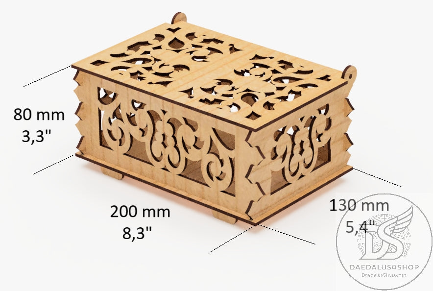 Ornamental Scrollwork Storage Box