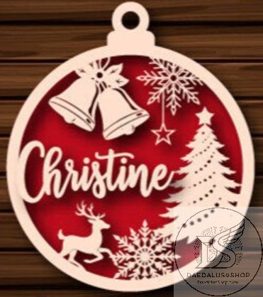 Personalized Holiday Ornament with Name