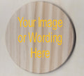 4 Inch Round Personalized Wooden Coaster Set