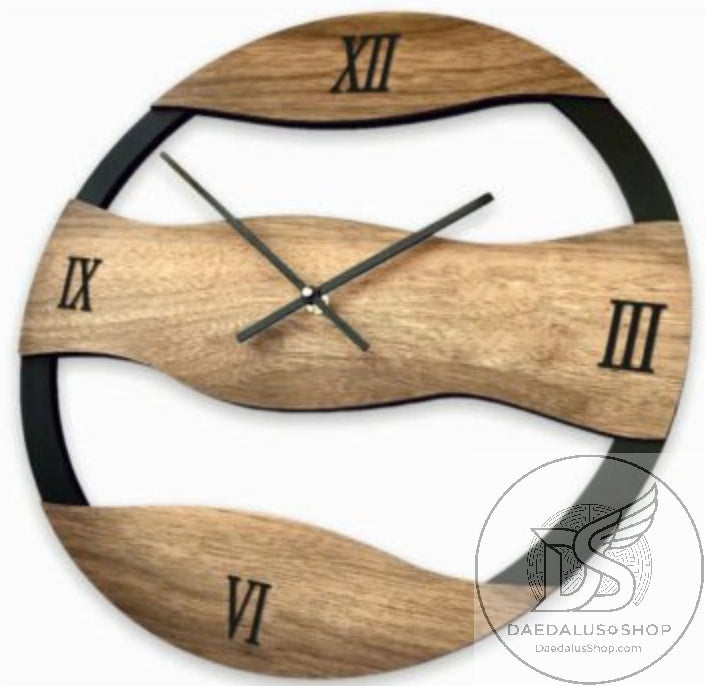 Abstract Wooden Wall Clock