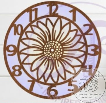 Daisy Wooden Wall Clock