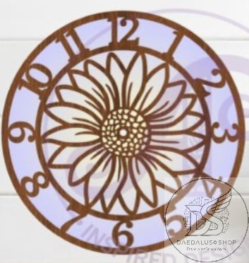 Daisy Wooden Wall Clock