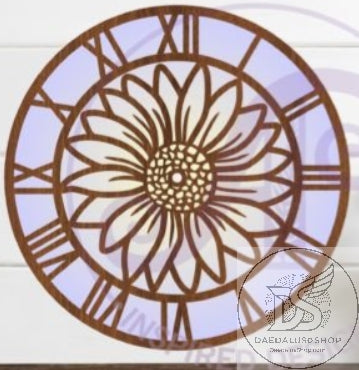 Daisy Wooden Wall Clock
