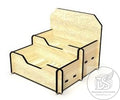 Wooden Double Stacked Personalized Business Card Holder