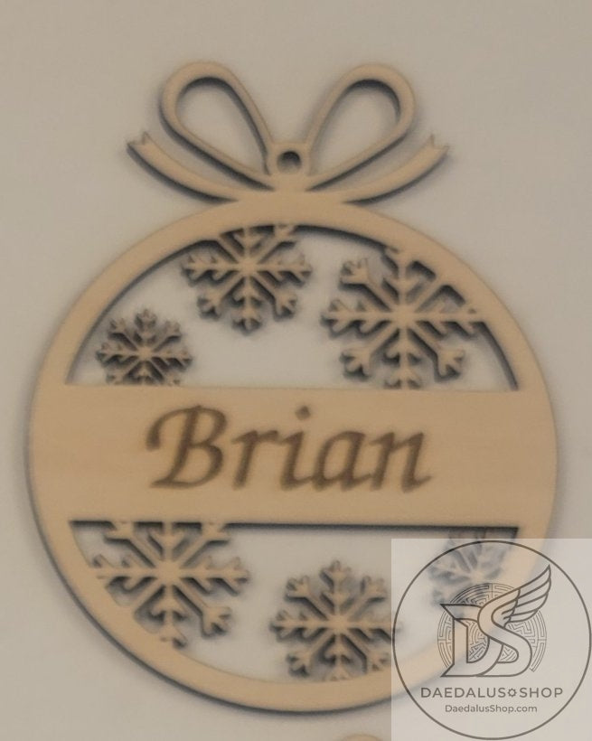 Personalized Snowflake Ornament - Three Styles