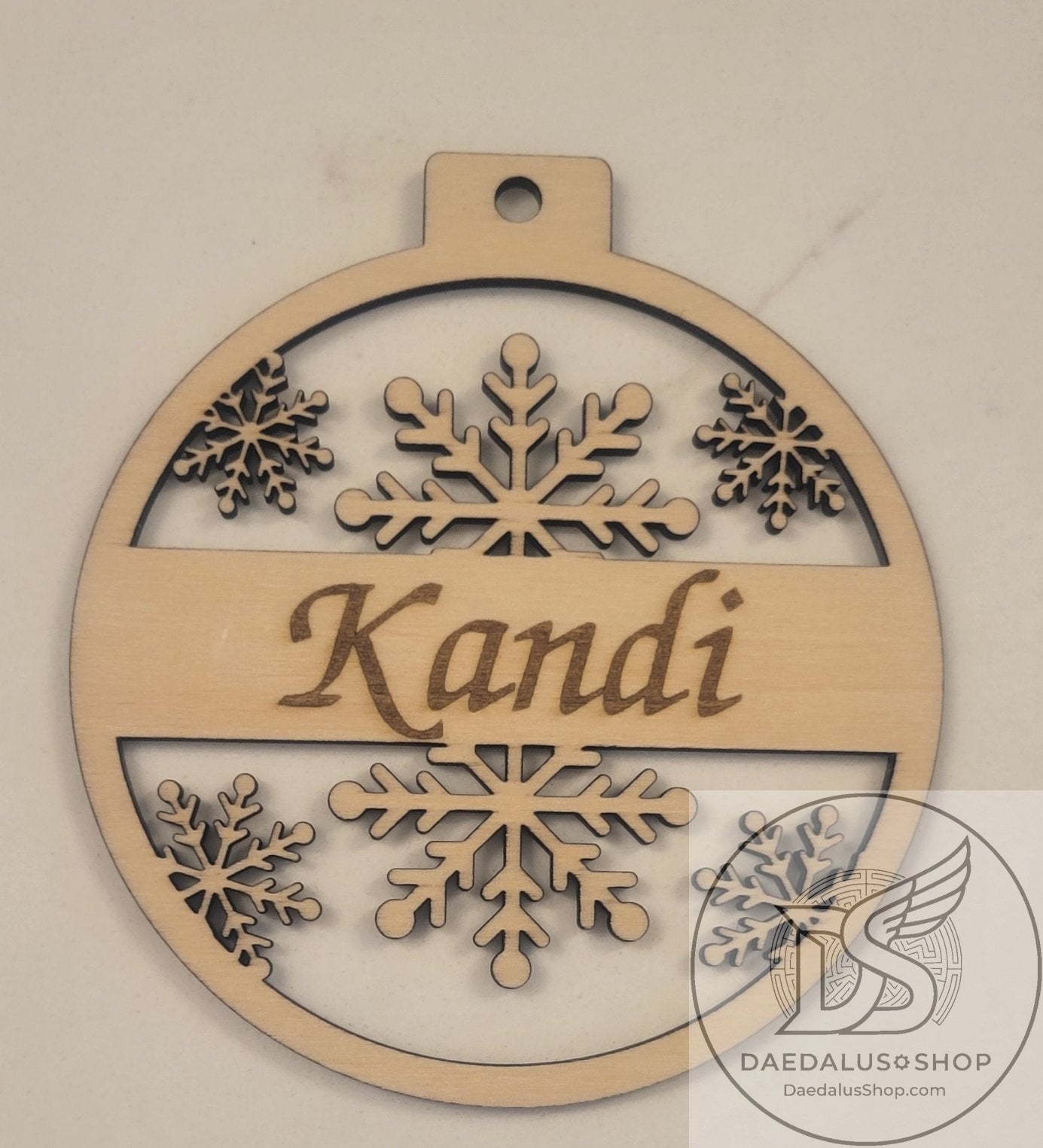Personalized Snowflake Ornament - Three Styles