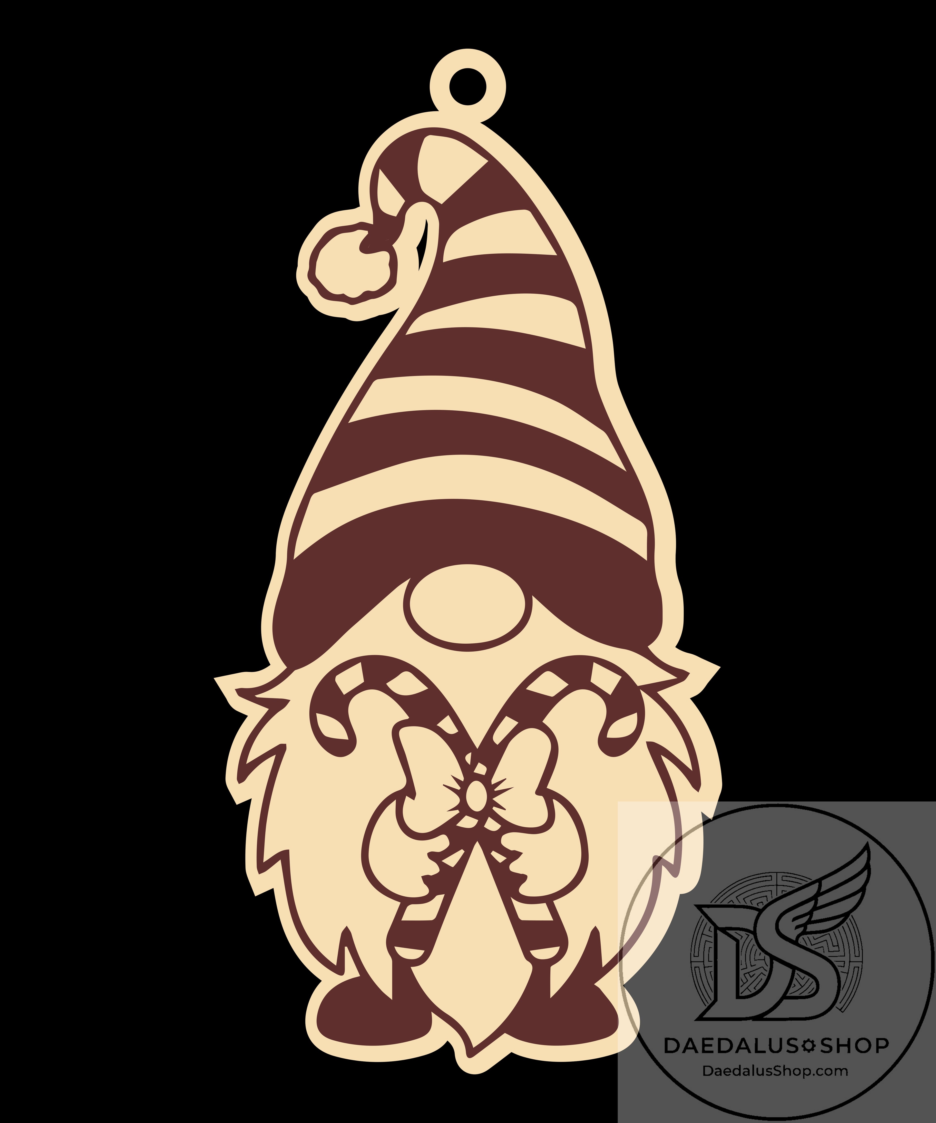 Wooden Gnome Christmas Ornament - 31 Designs