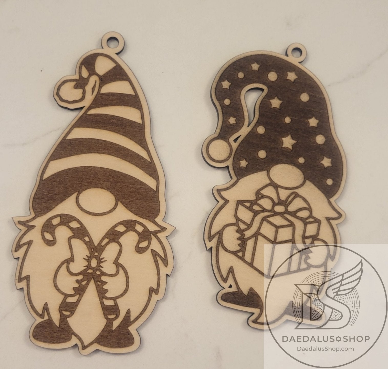 Wooden Gnome Christmas Ornament - 31 Designs