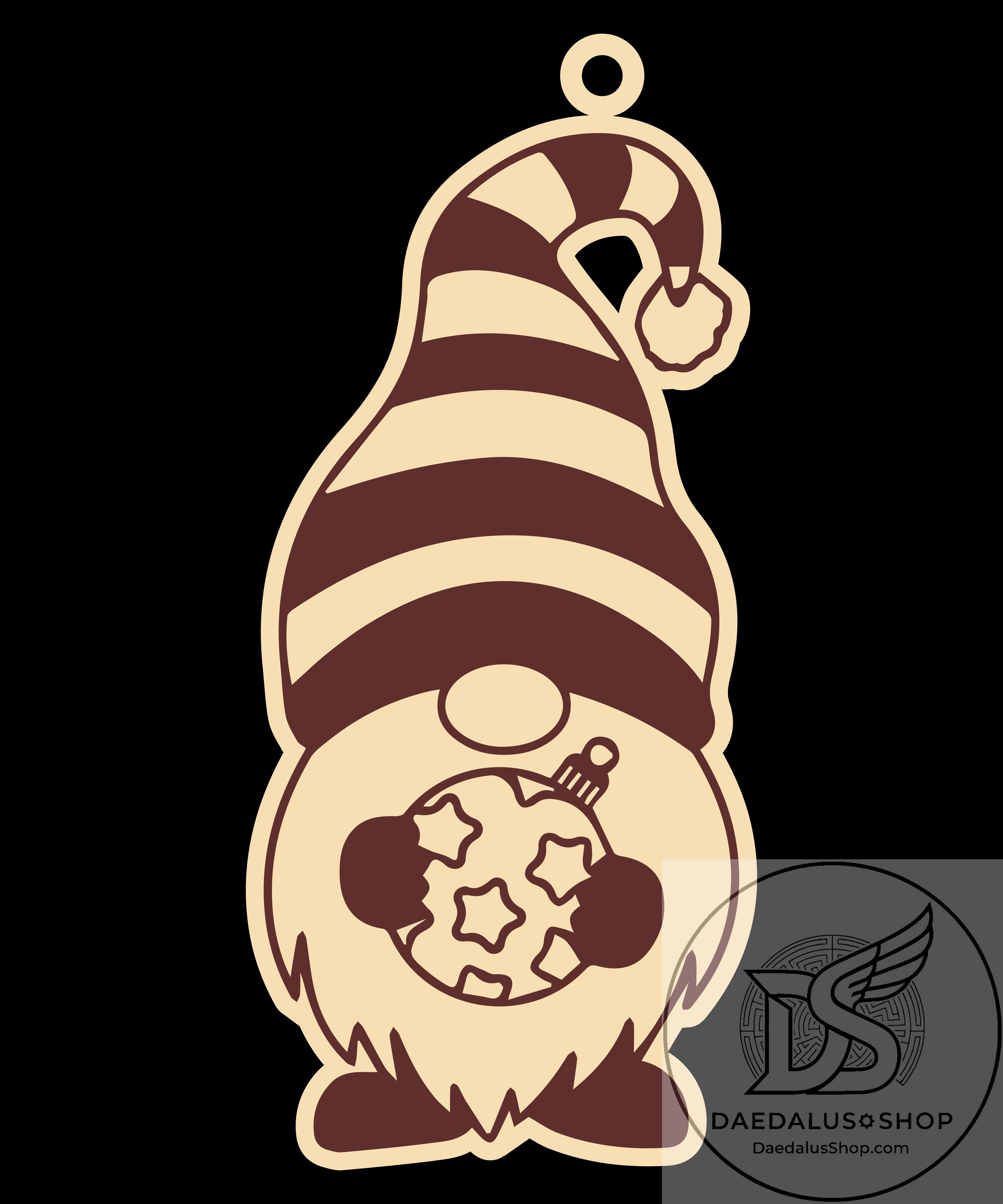 Wooden Gnome Christmas Ornament - 31 Designs