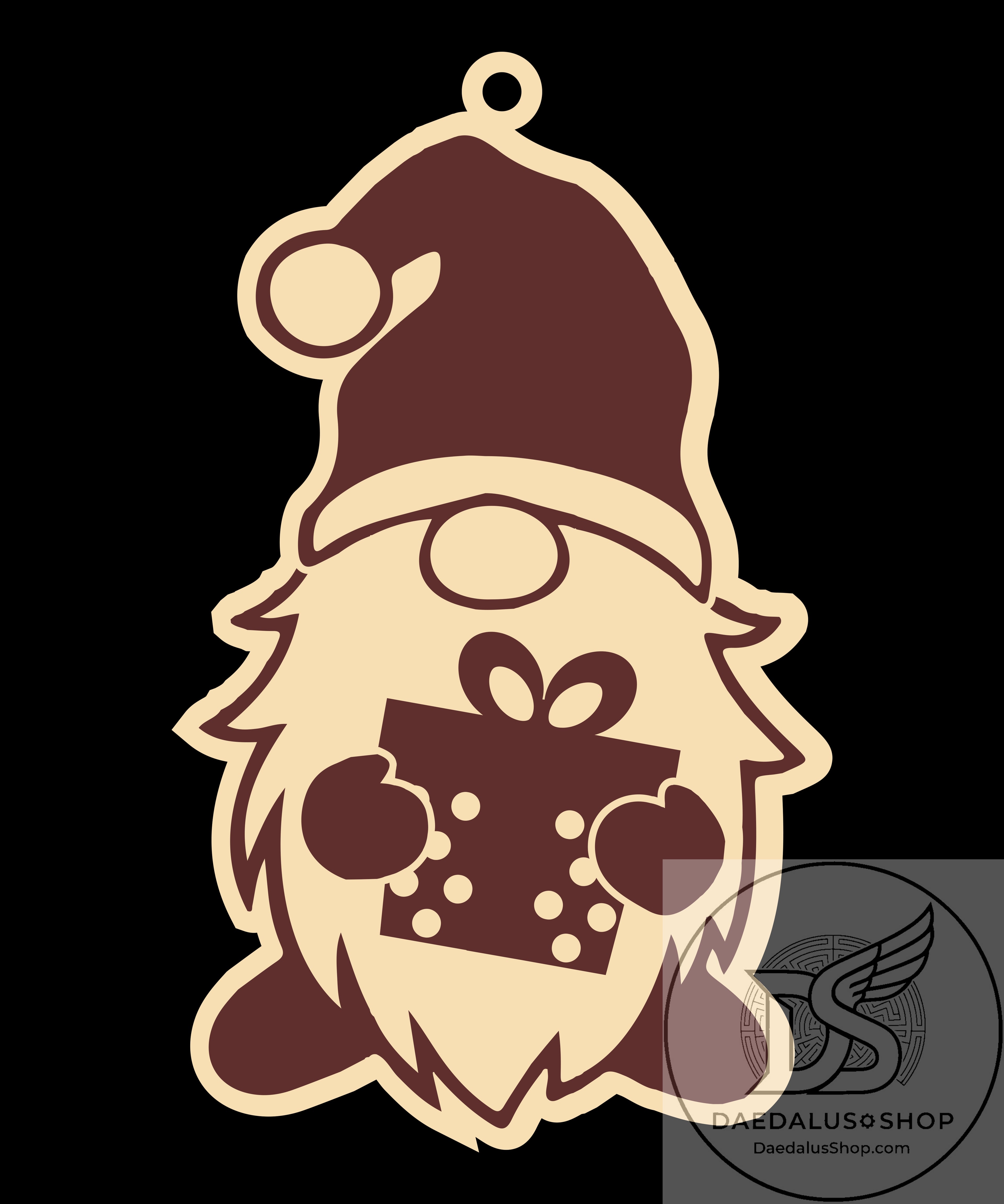 Wooden Gnome Christmas Ornament - 31 Designs