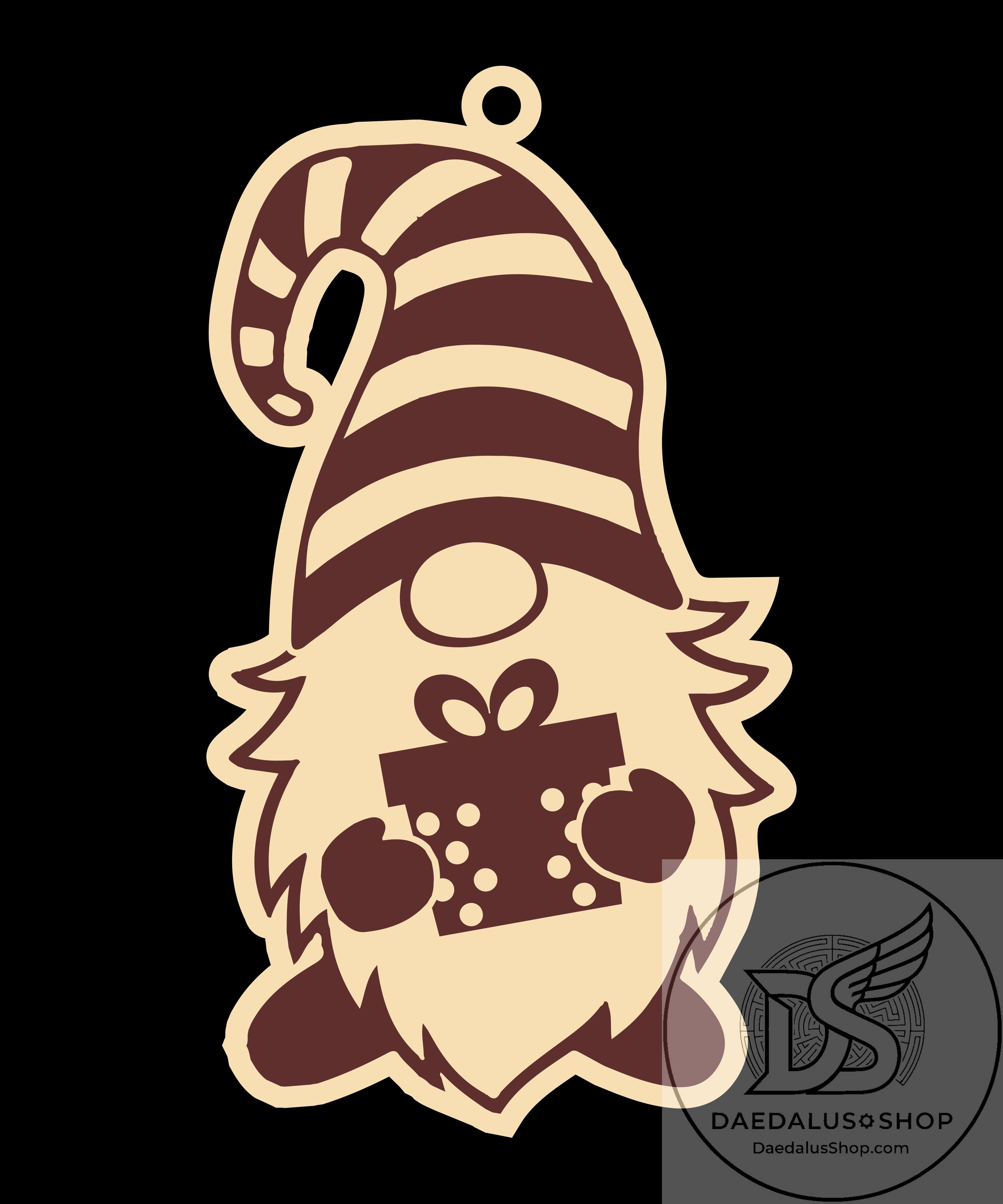 Wooden Gnome Christmas Ornament - 31 Designs