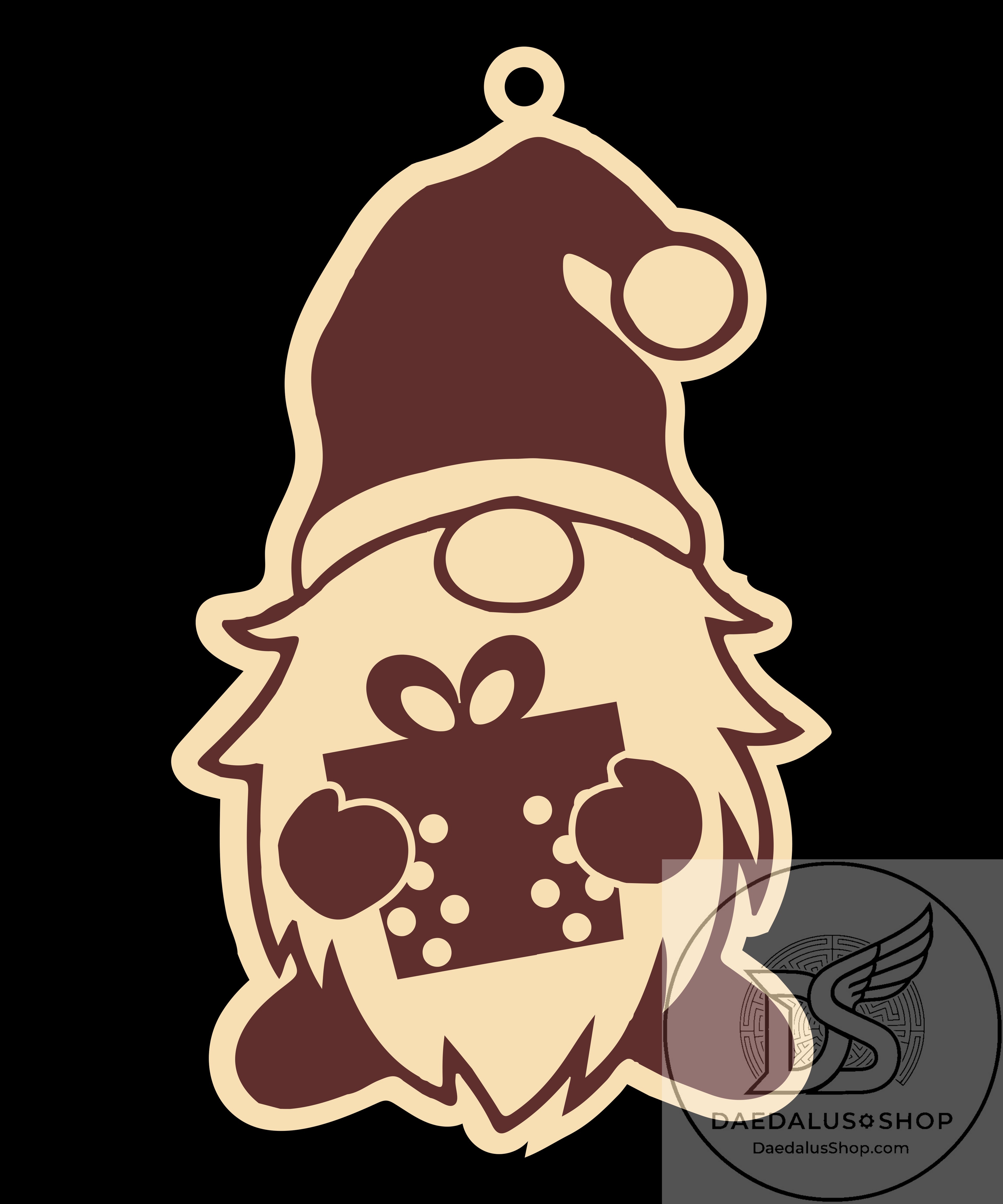 Wooden Gnome Christmas Ornament - 31 Designs