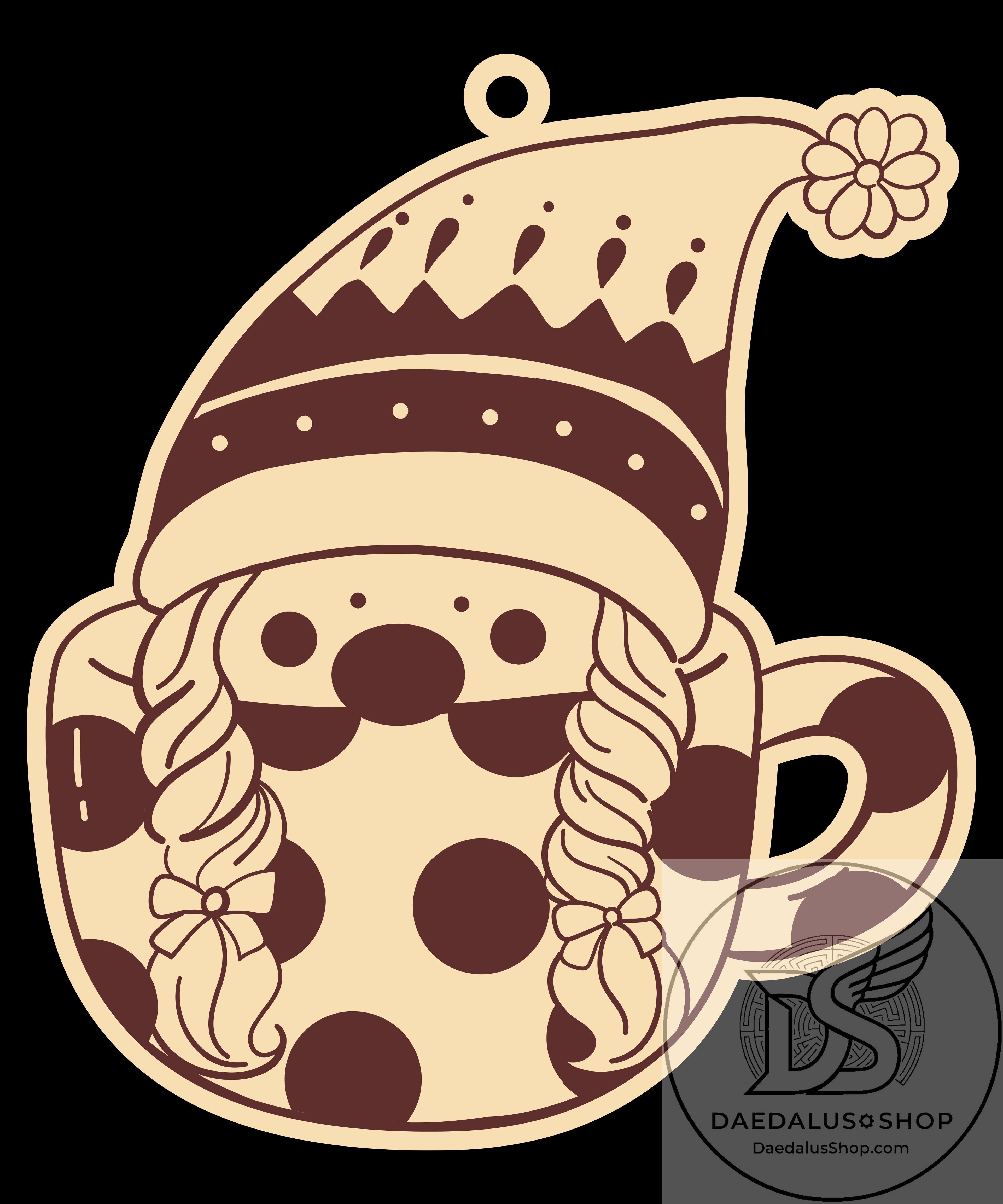 Wooden Gnome Christmas Ornament - 31 Designs