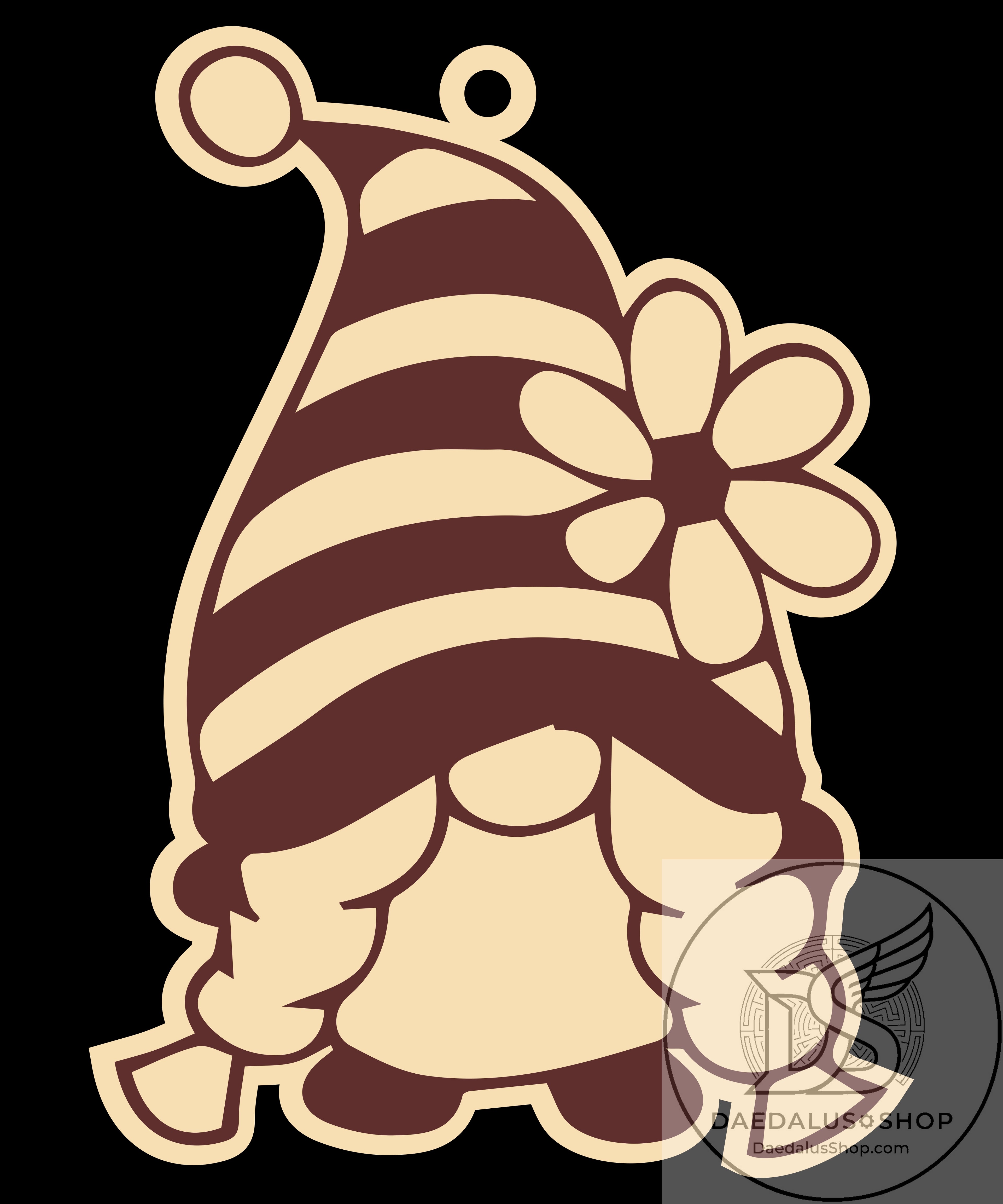 Wooden Gnome Christmas Ornament - 31 Designs