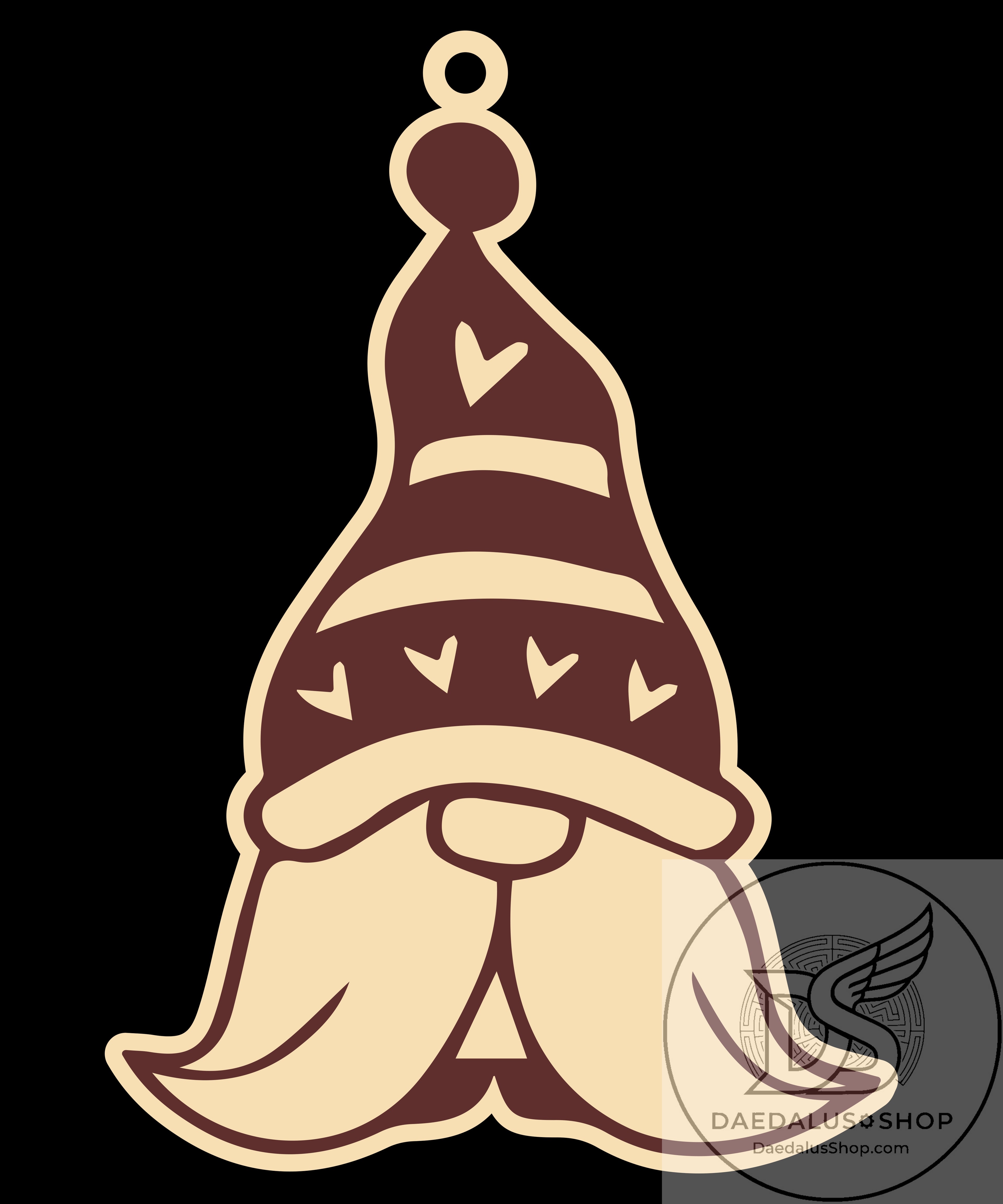 Wooden Gnome Christmas Ornament - 31 Designs