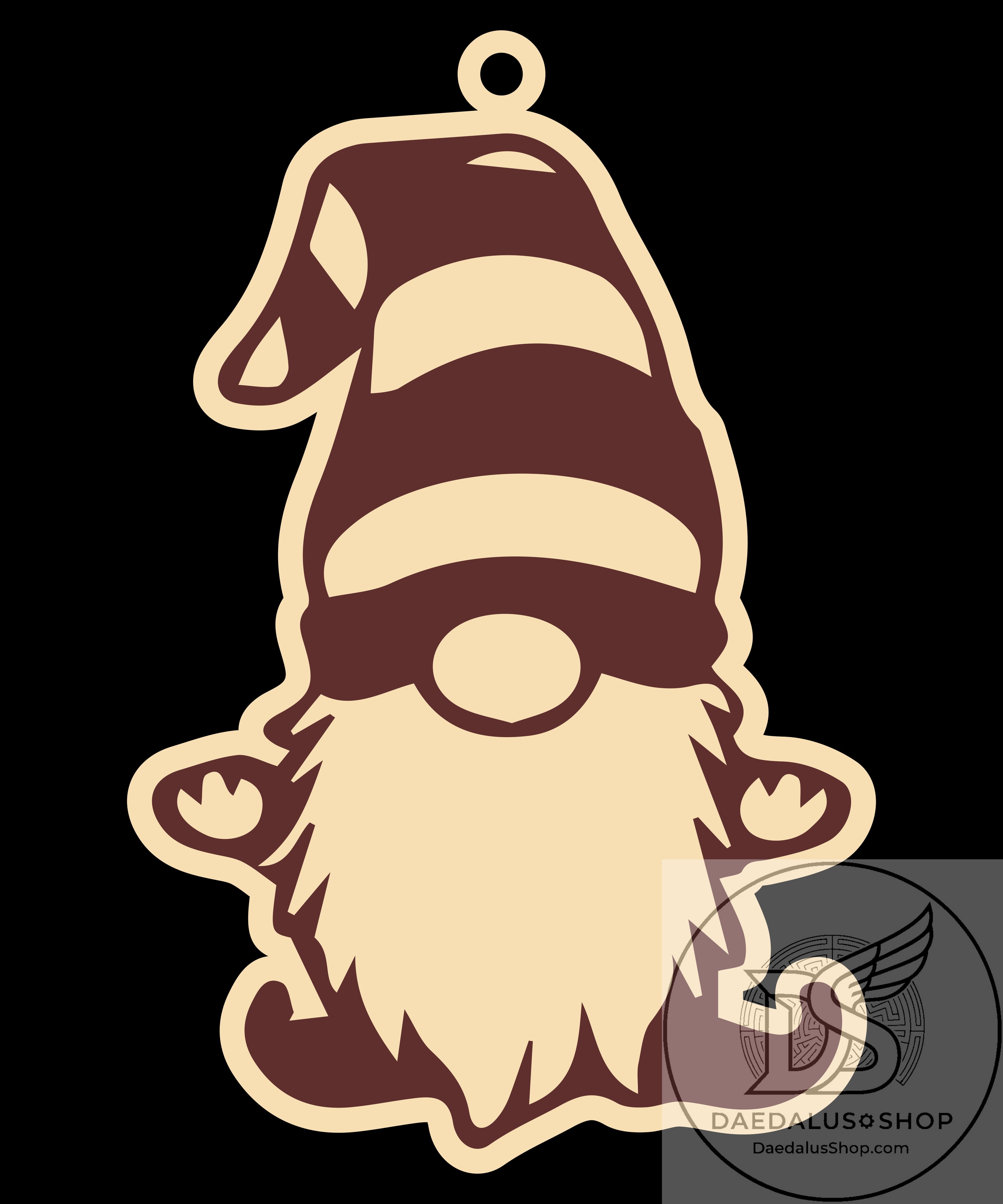 Wooden Gnome Christmas Ornament - 31 Designs