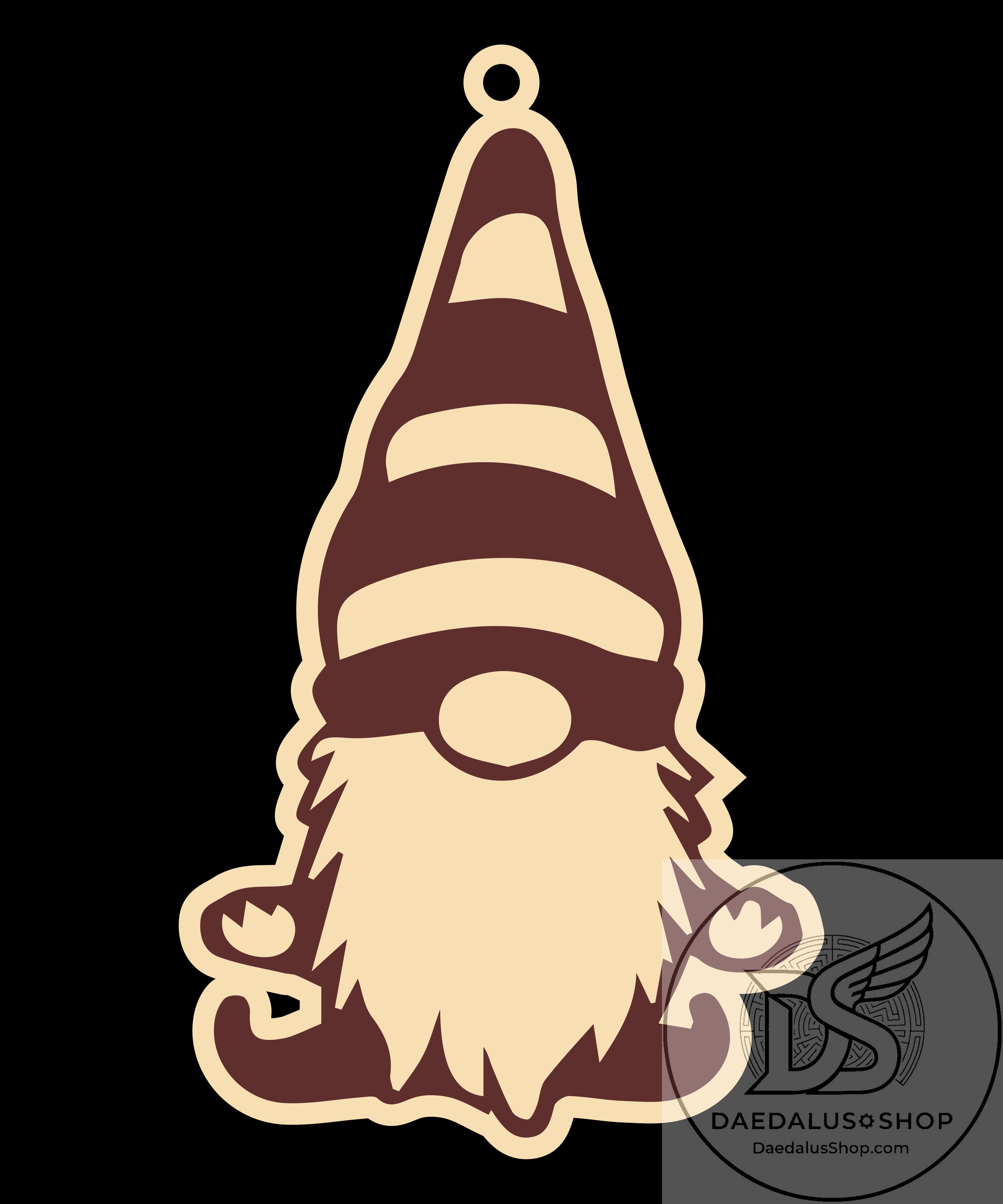 Wooden Gnome Christmas Ornament - 31 Designs