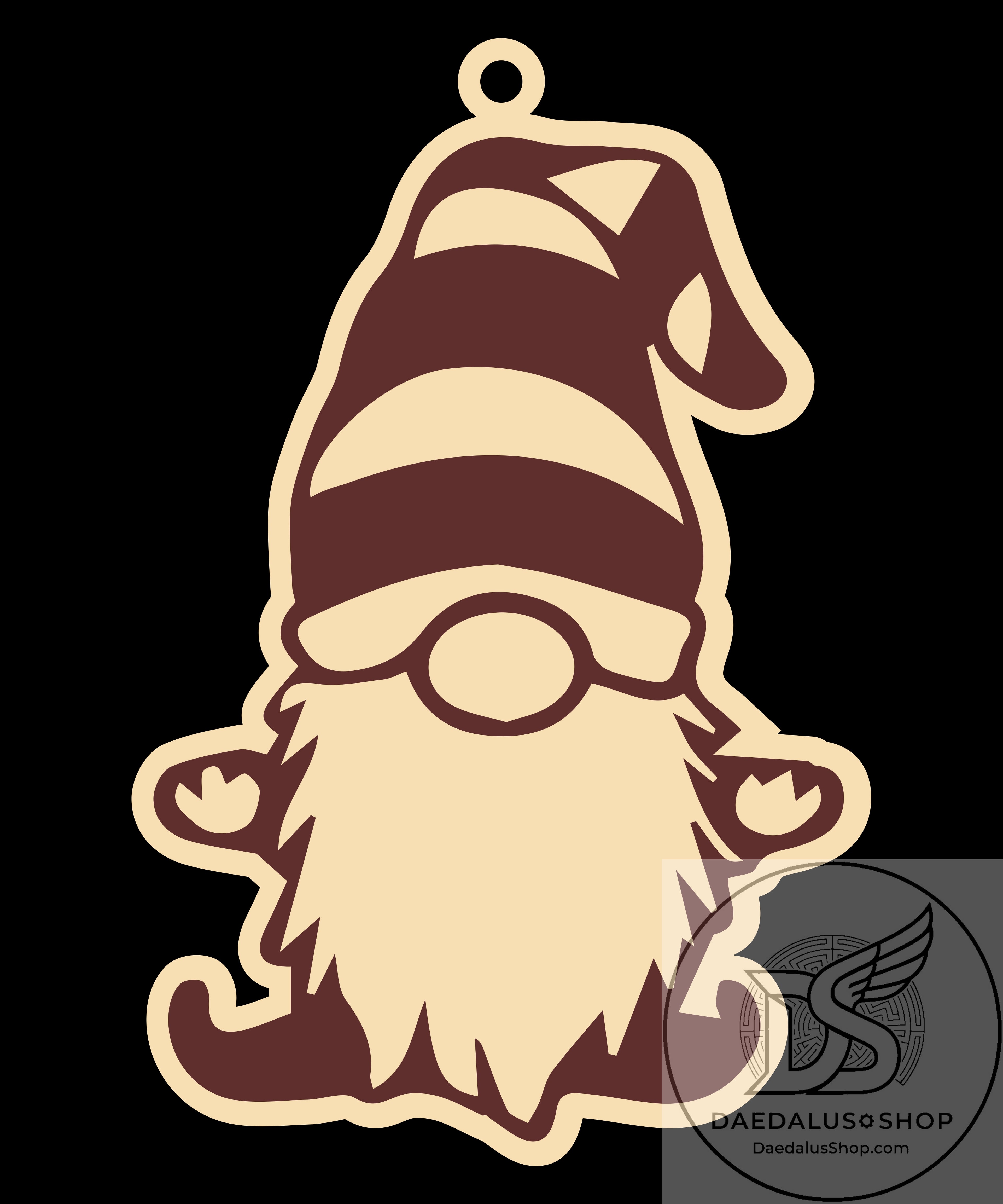 Wooden Gnome Christmas Ornament - 31 Designs