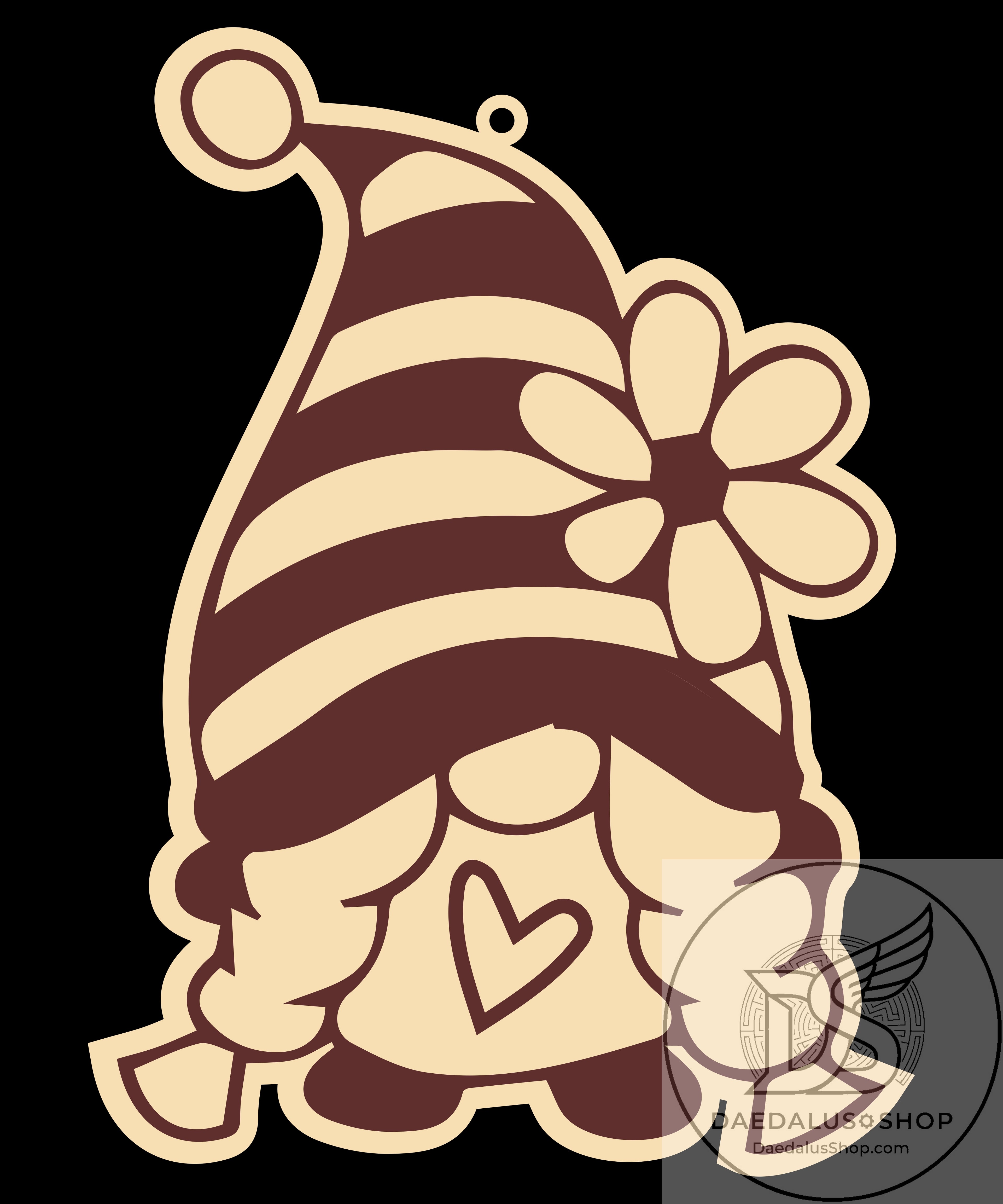 Wooden Gnome Christmas Ornament - 31 Designs