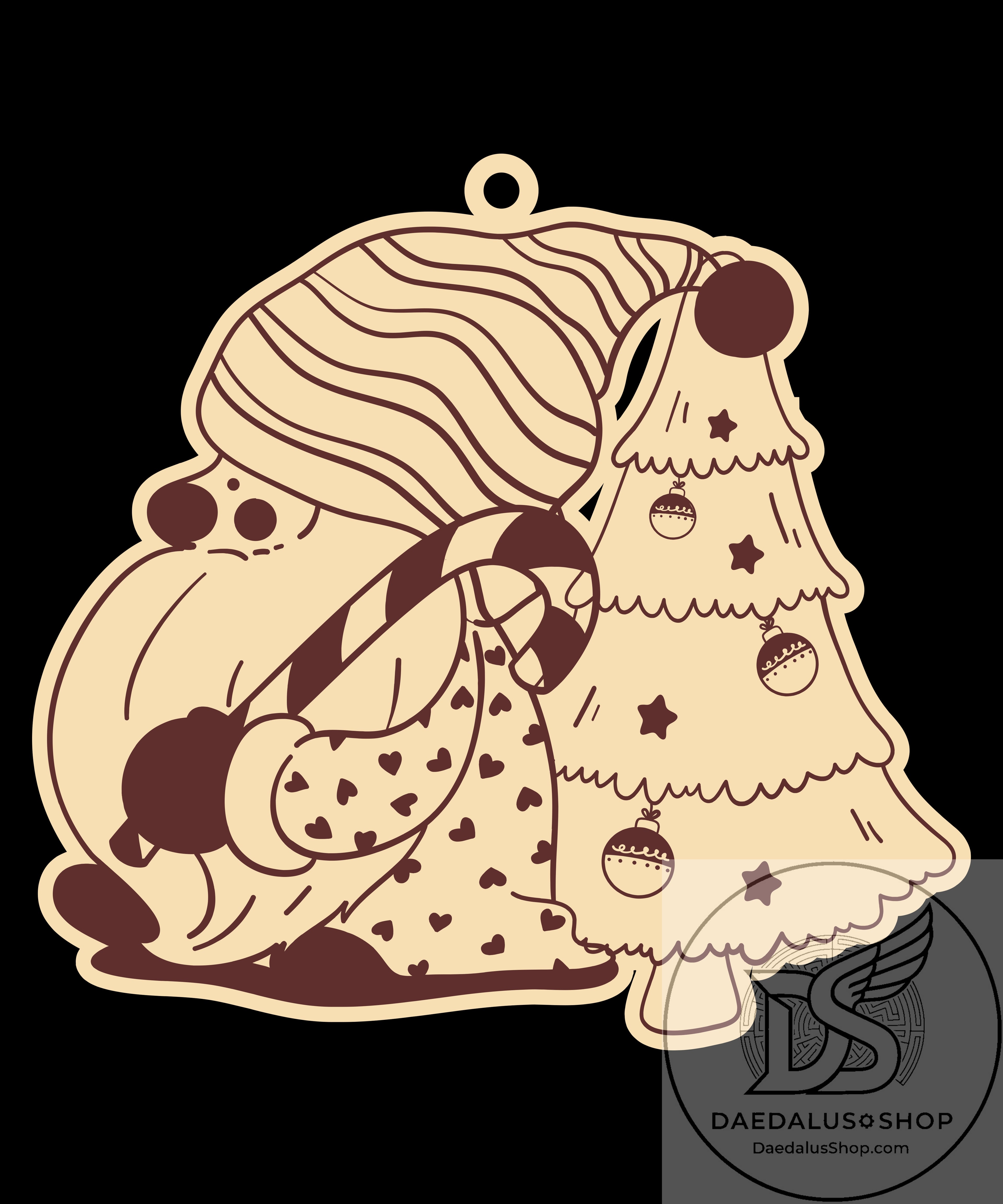 Wooden Gnome Christmas Ornament - 31 Designs