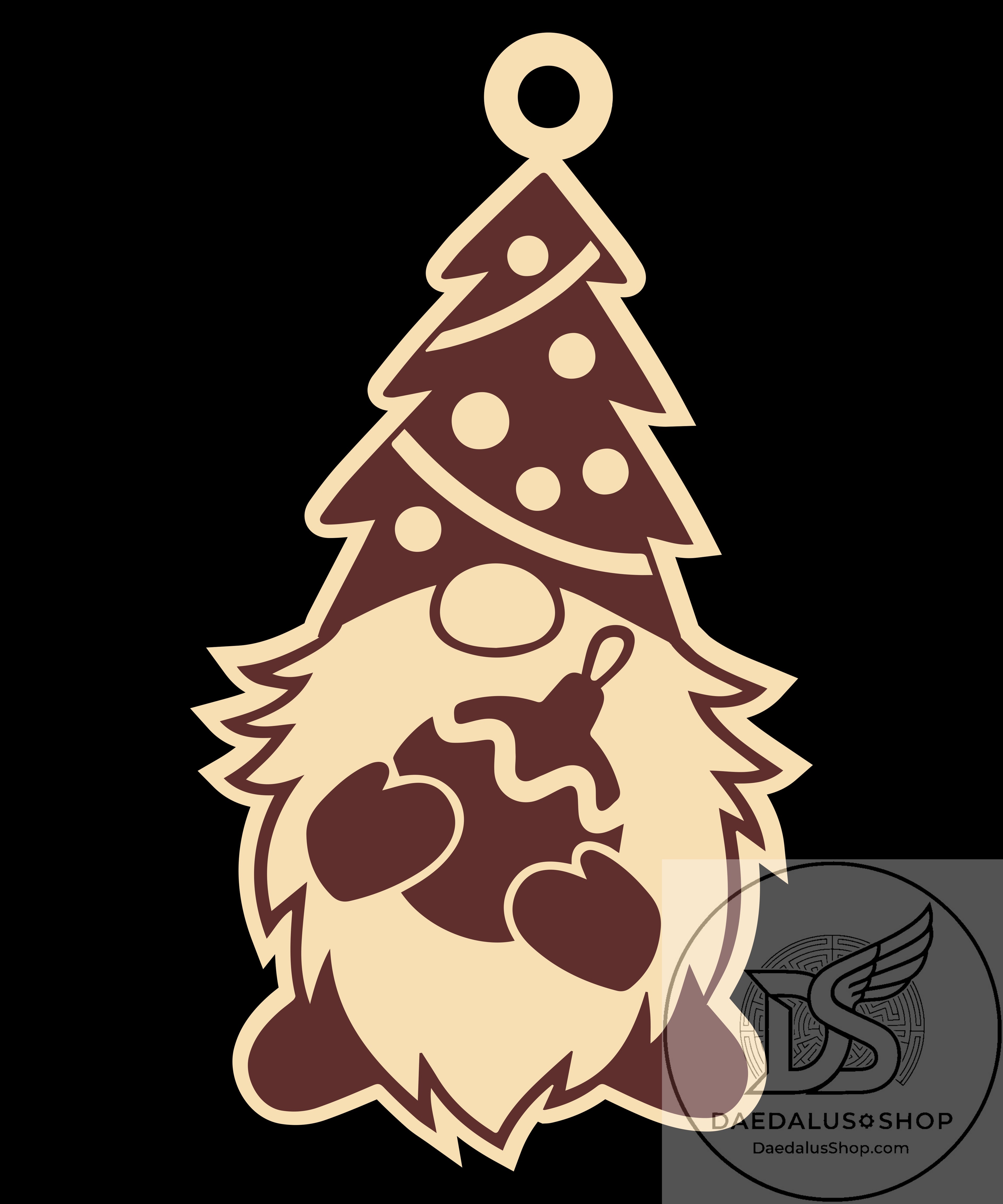 Wooden Gnome Christmas Ornament - 31 Designs