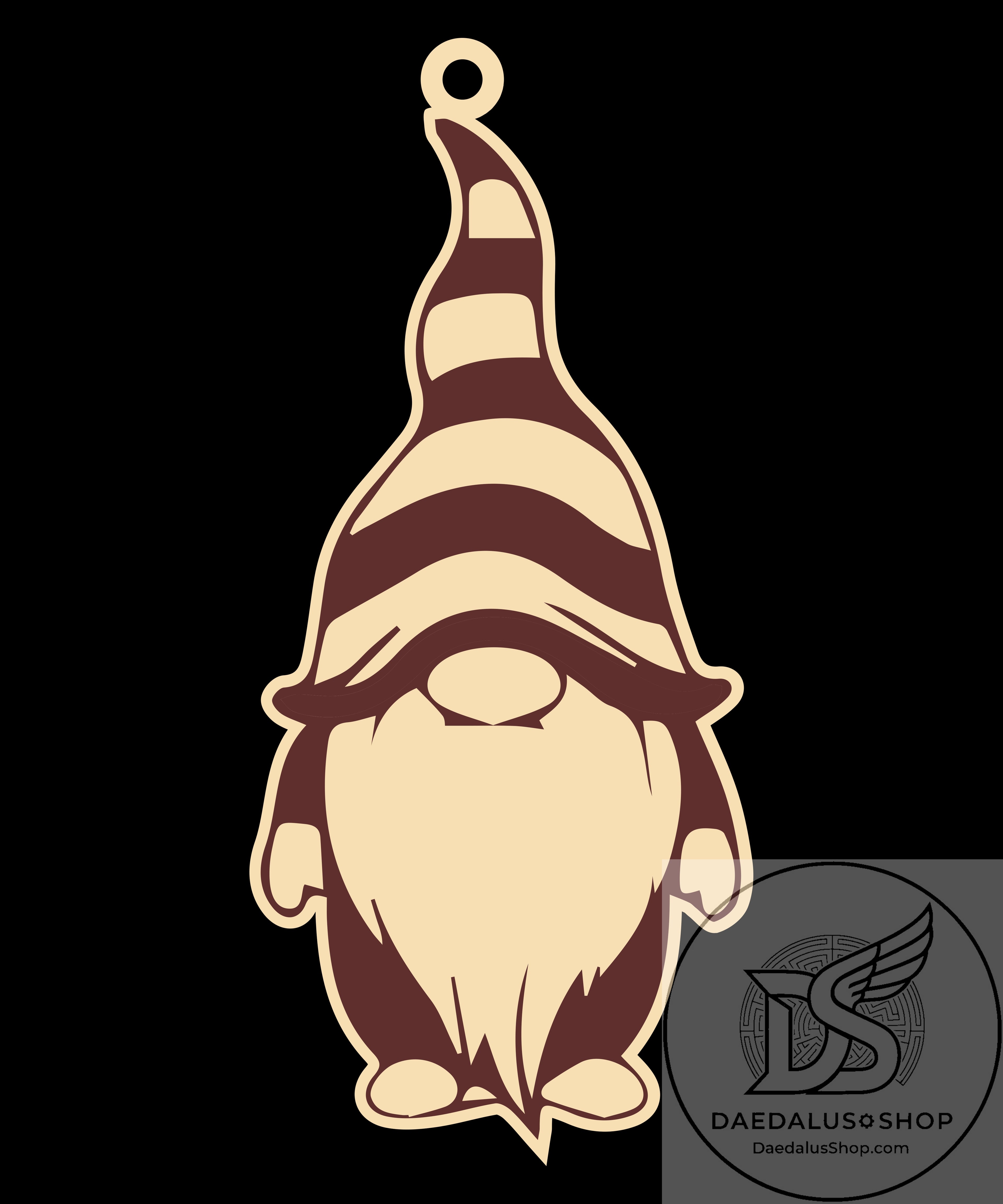 Wooden Gnome Christmas Ornament - 31 Designs