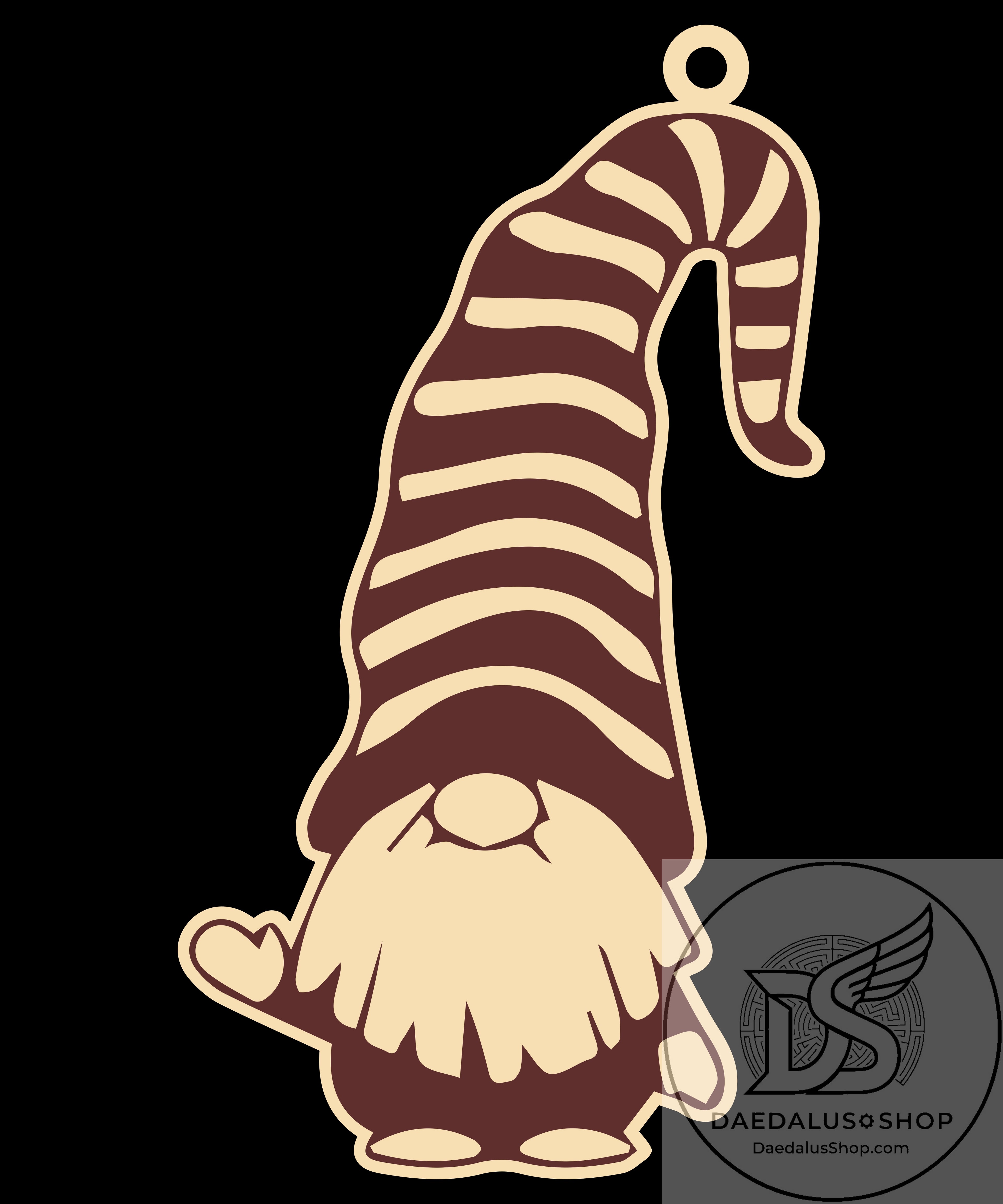 Wooden Gnome Christmas Ornament - 31 Designs