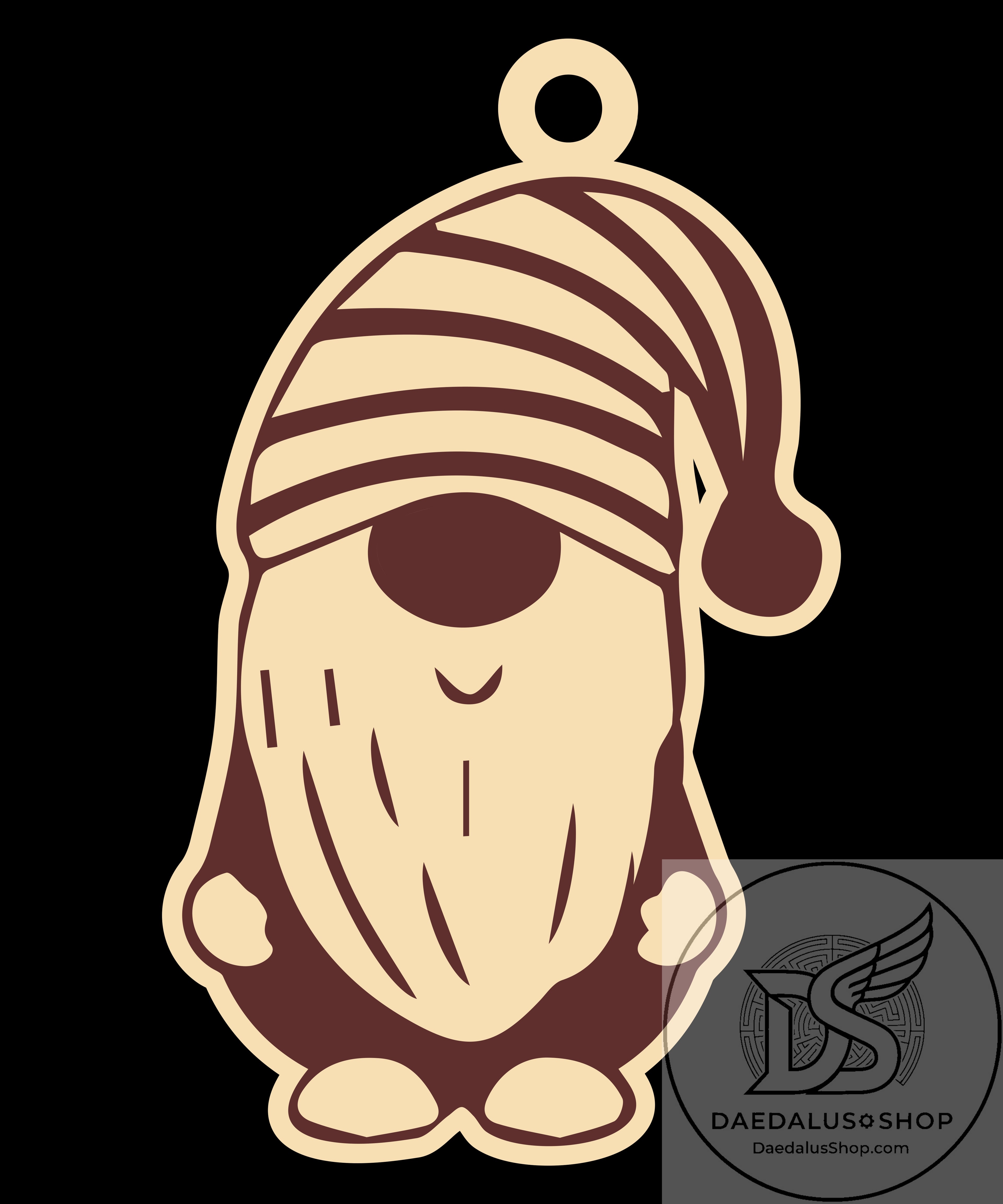 Wooden Gnome Christmas Ornament - 31 Designs