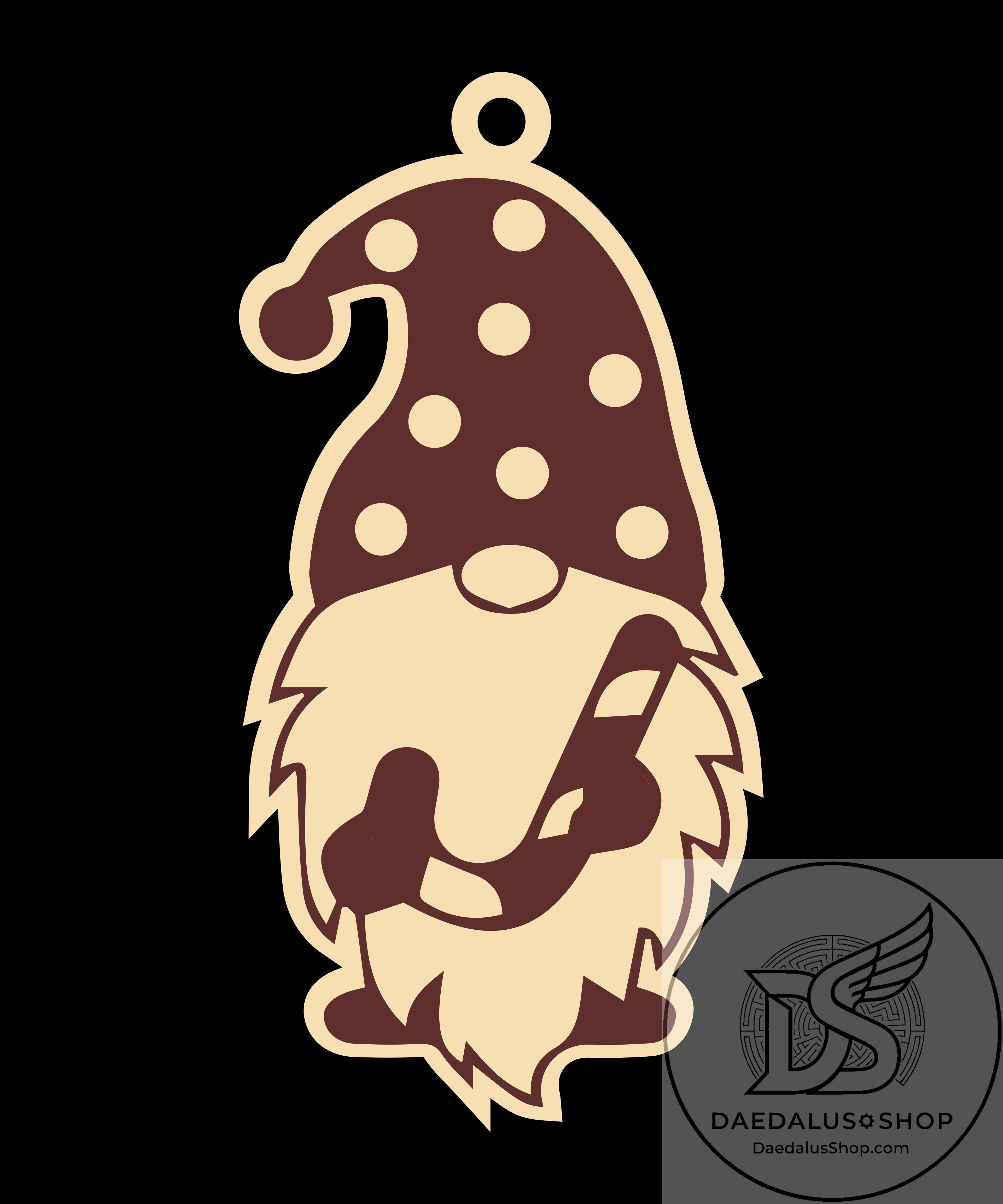 Wooden Gnome Christmas Ornament - 31 Designs