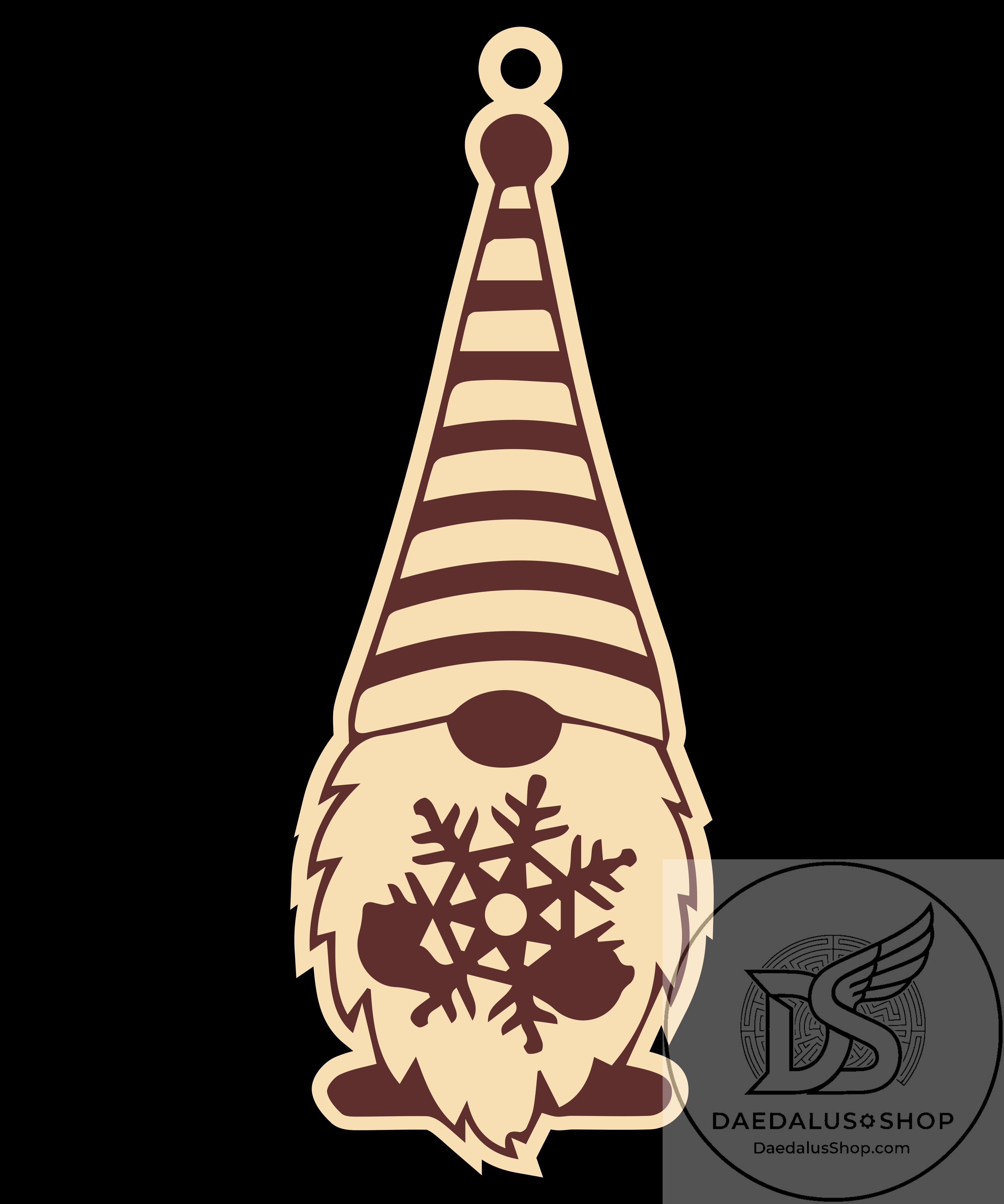 Wooden Gnome Christmas Ornament - 31 Designs