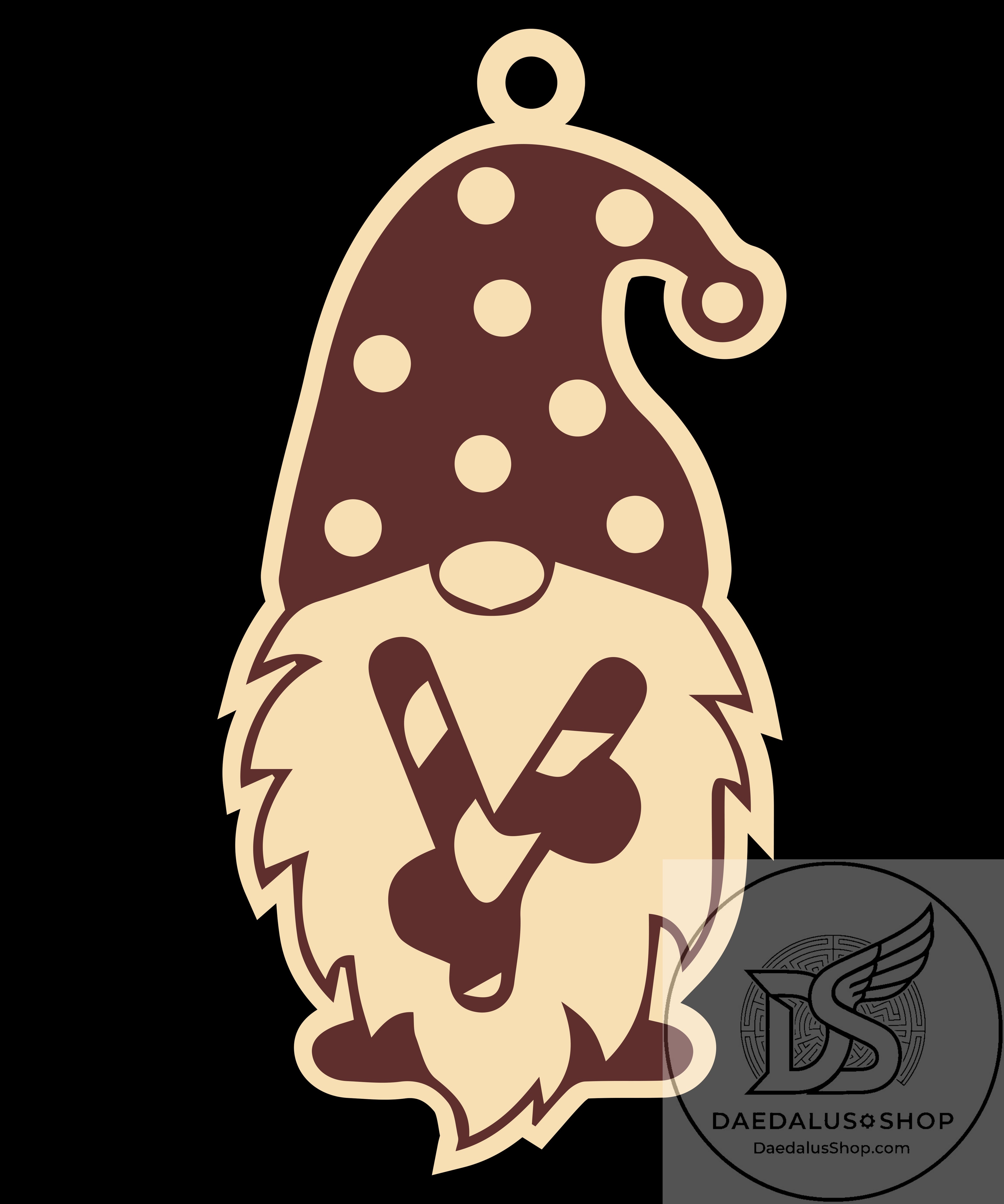 Wooden Gnome Christmas Ornament - 31 Designs