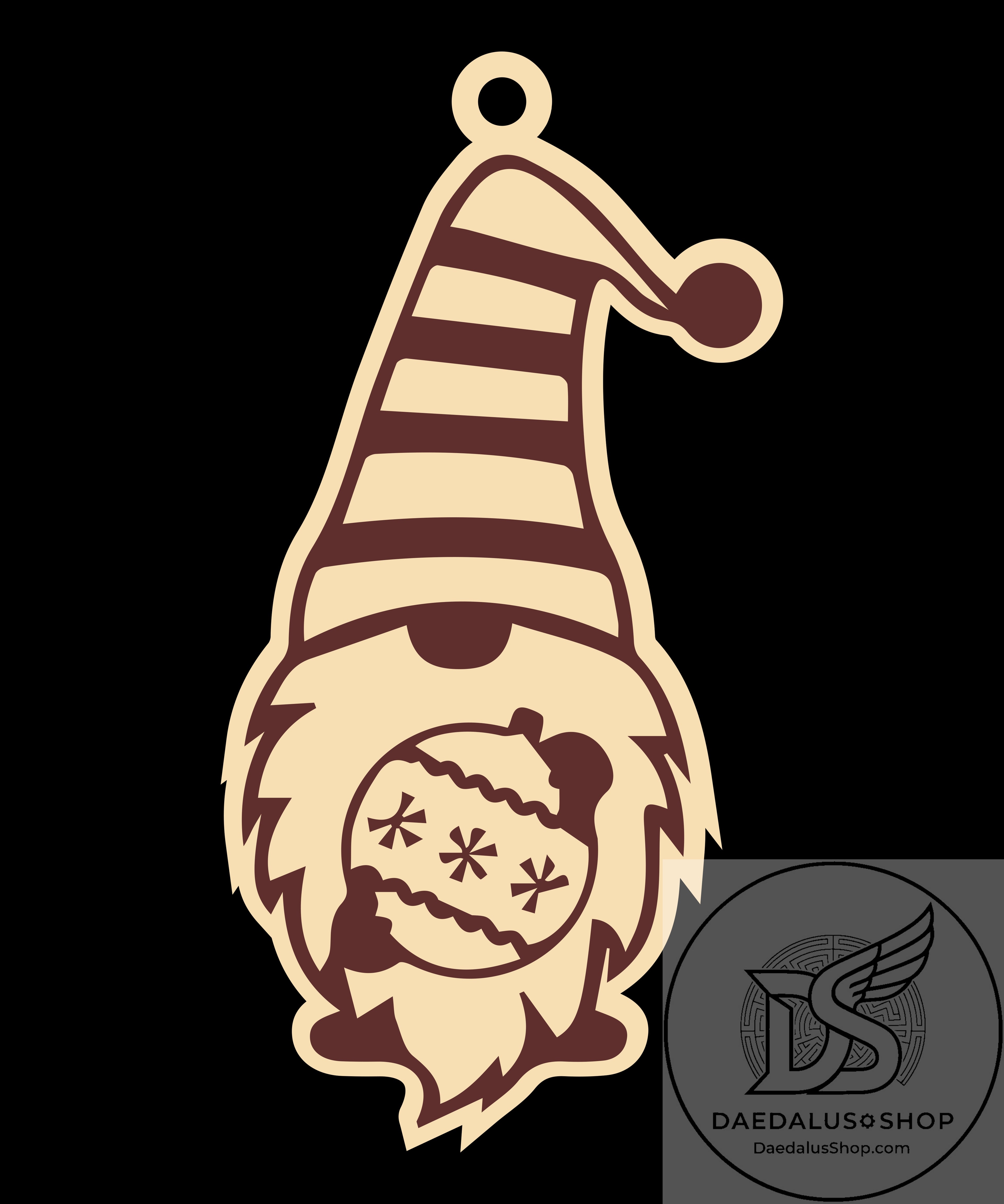 Wooden Gnome Christmas Ornament - 31 Designs