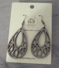 Walnut Wood Earrings with Bronze Hooks - 9 Styles