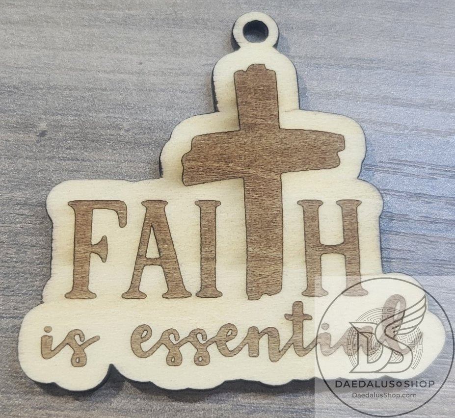 Religious Words Keychains - Wooden Laser Cut