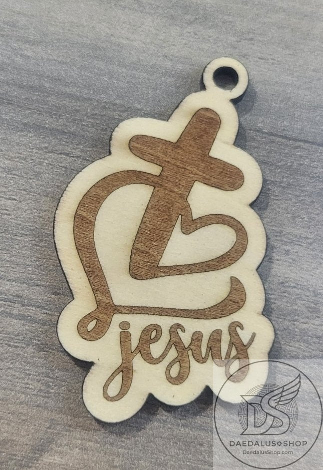 Religious Words Keychains - Wooden Laser Cut
