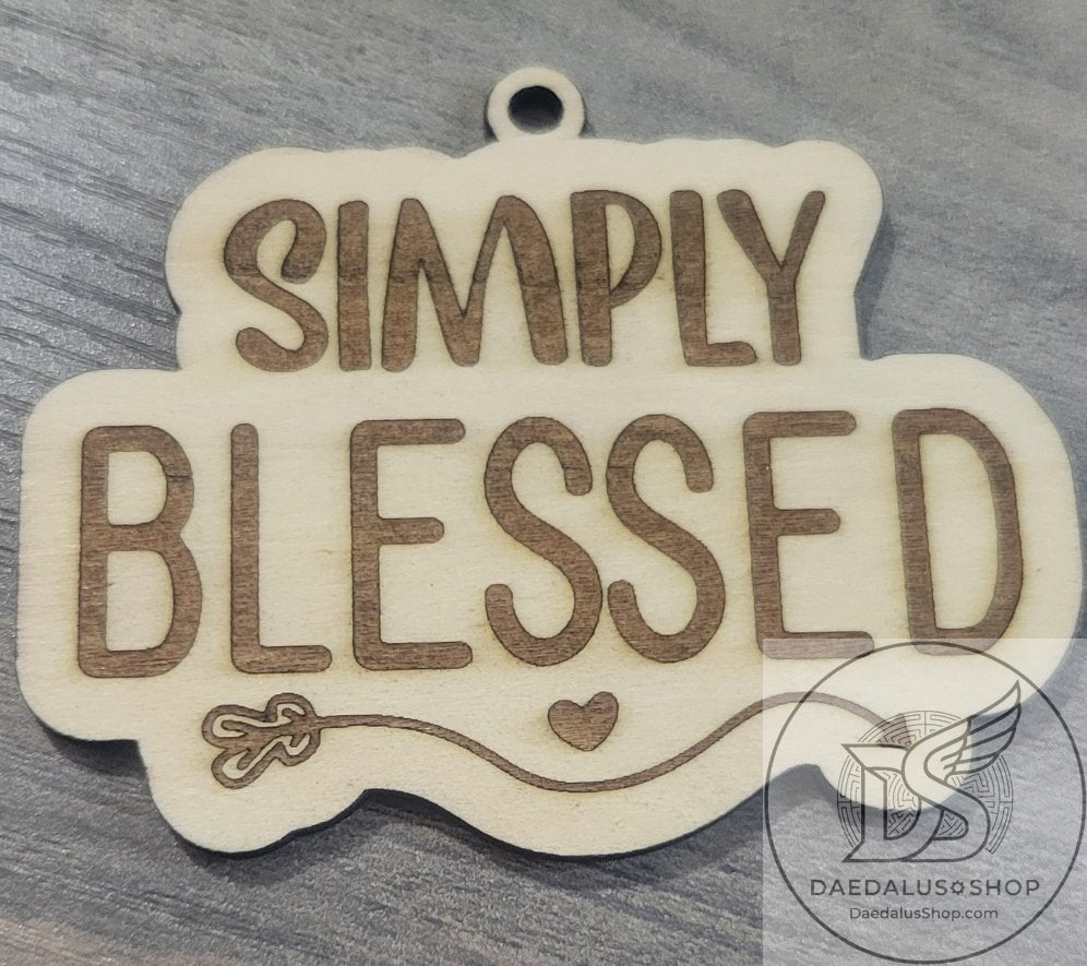 Religious Words Keychains - Wooden Laser Cut