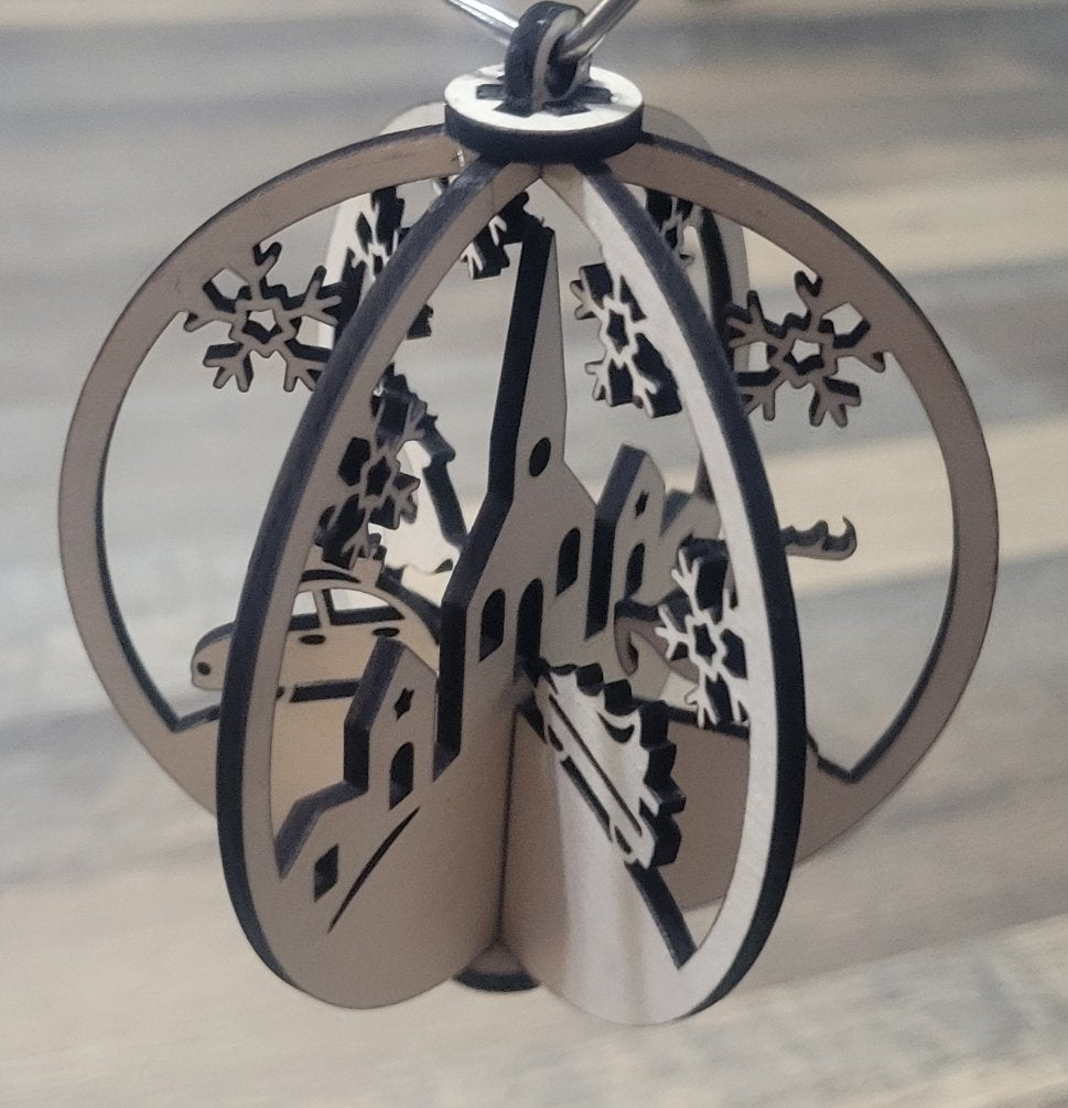 3D Wooden Ornament Kit - 10 Designs