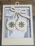 Wooden Laser Cut Money/Gift Card Ornament