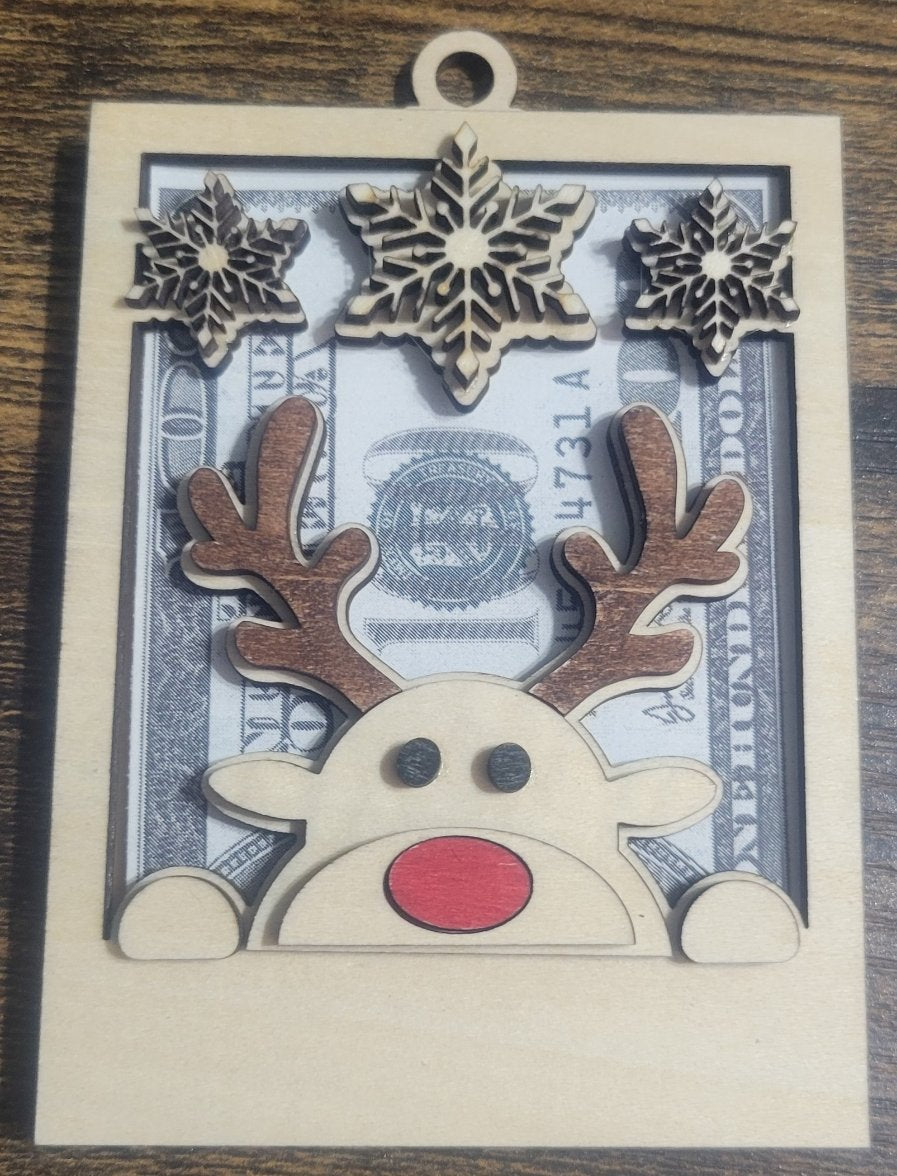 Wooden Laser Cut Money/Gift Card Ornament