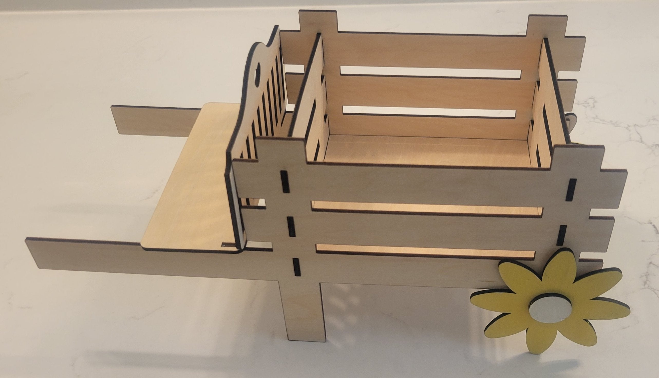 Wooden Laser Cut Pull Cart Kit