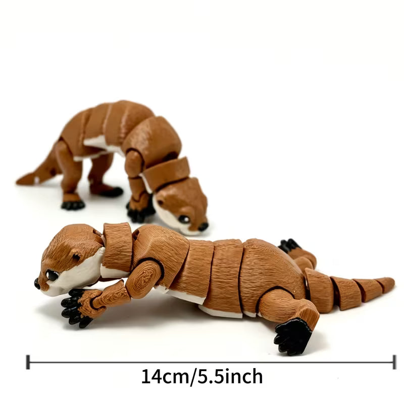 3D Printed Articulated Otter Toy