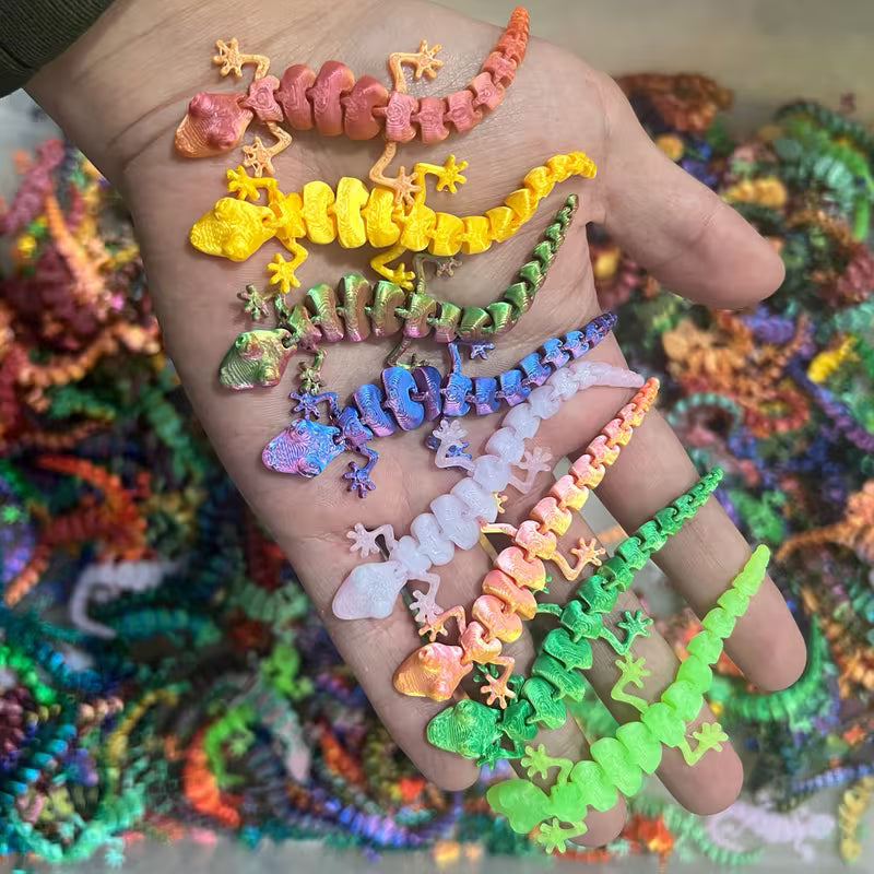 3D Printed Gecko - Random Colors