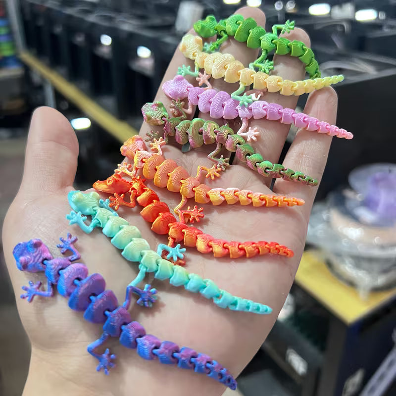 3D Printed Gecko - Random Colors