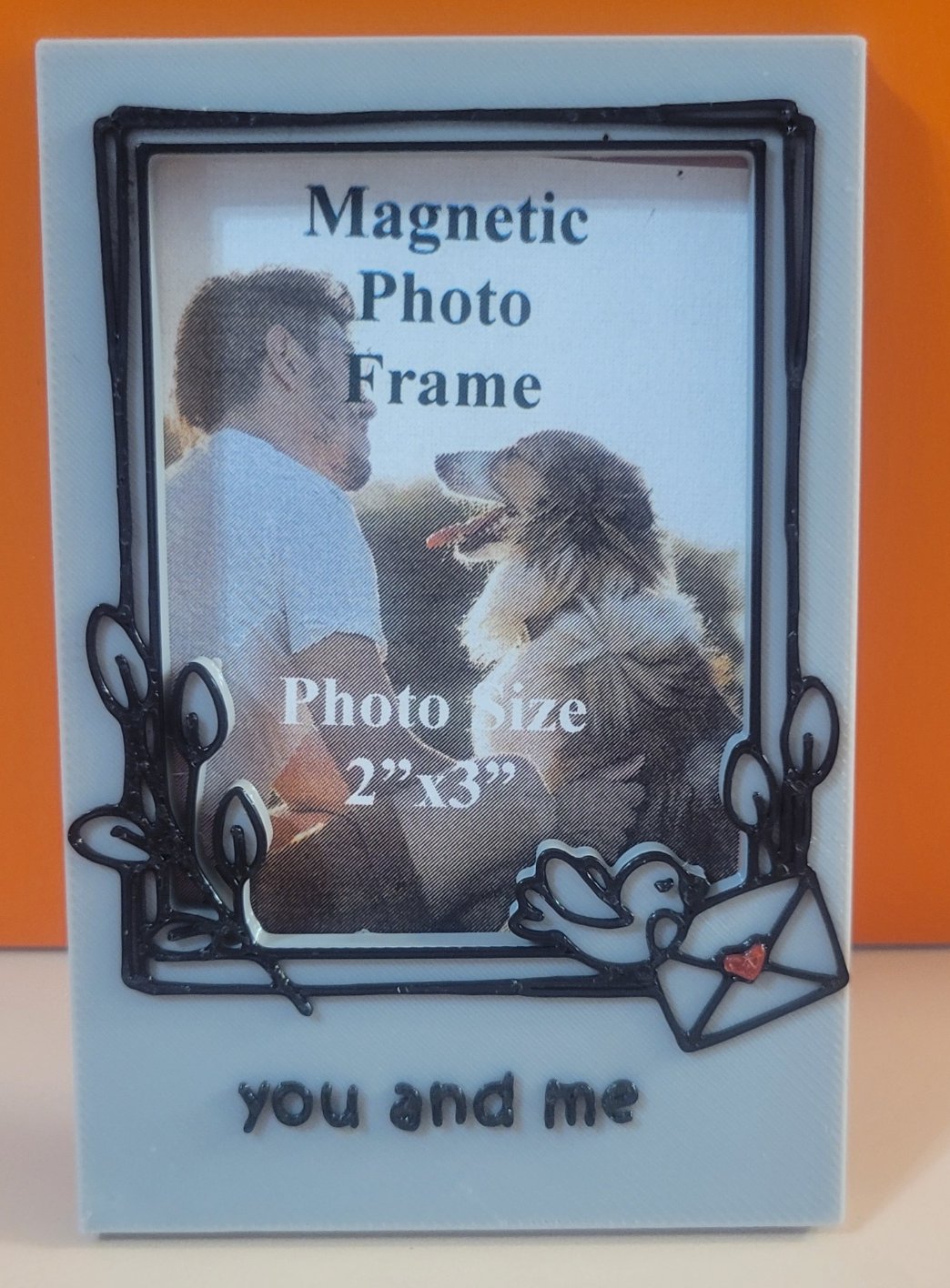 Framed Heart 3D Printed Magnetic Picture Frame