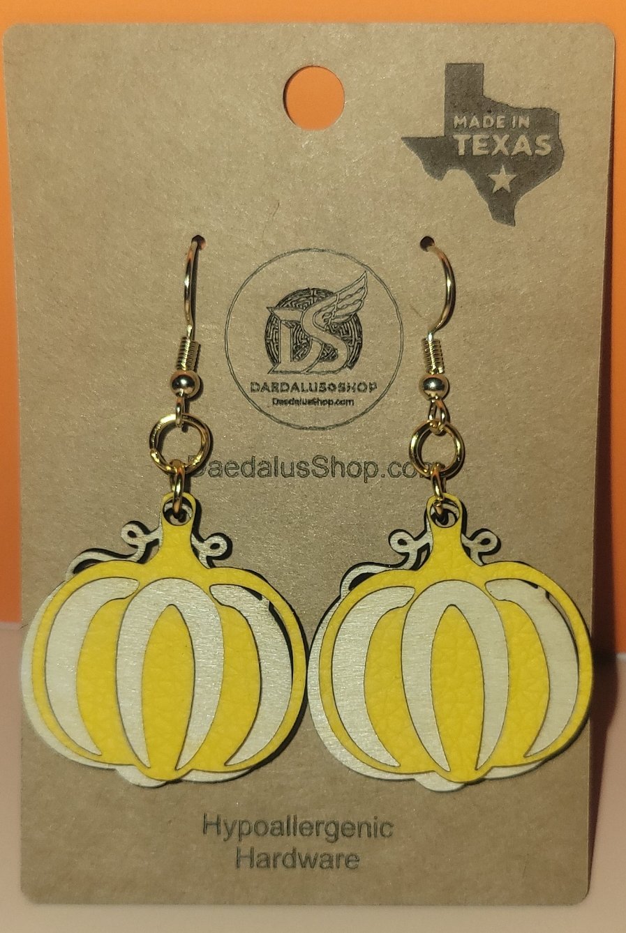 Two Layer Pumpkin Earrings