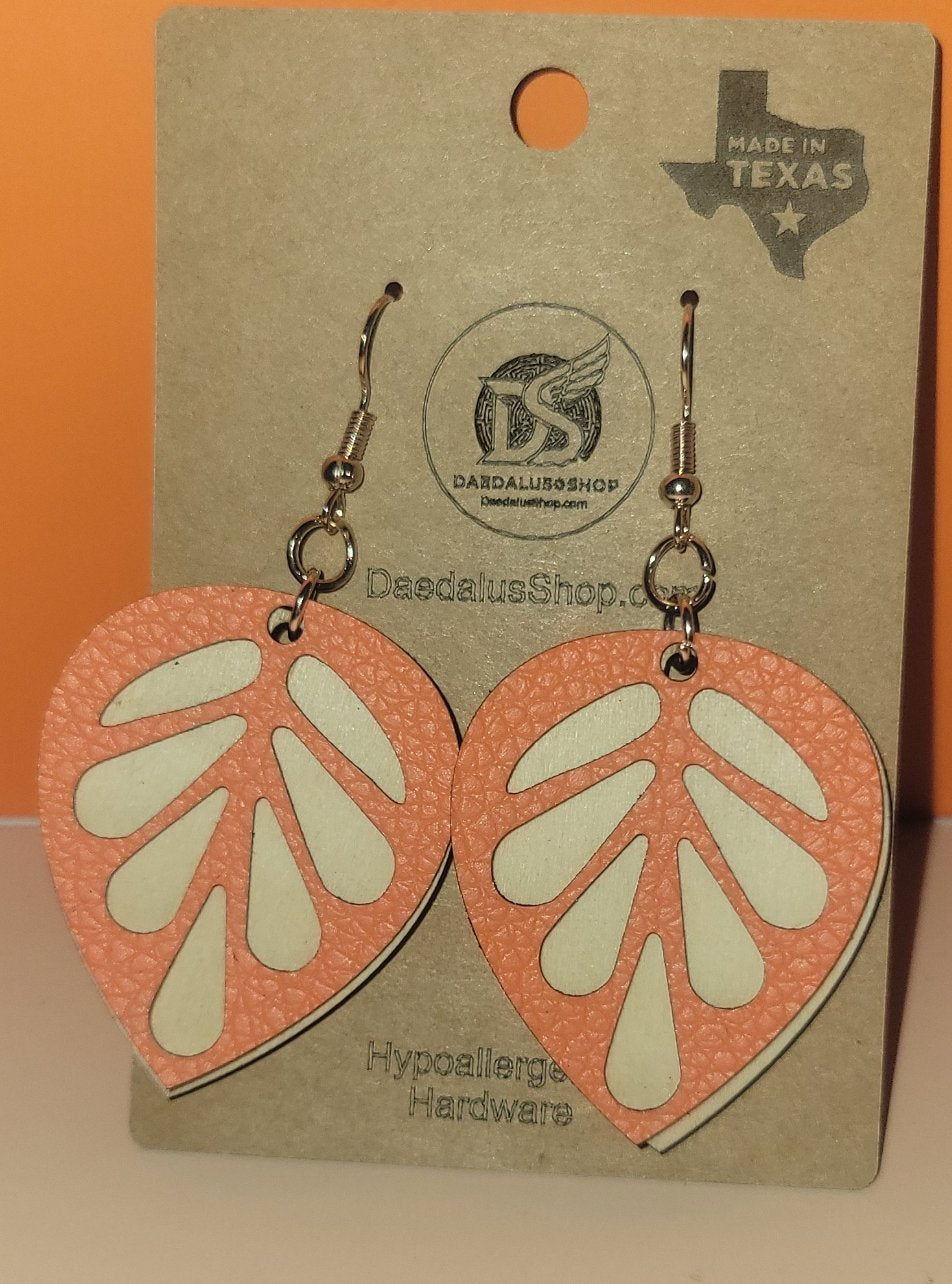 Layered Fall Leaf Earrings