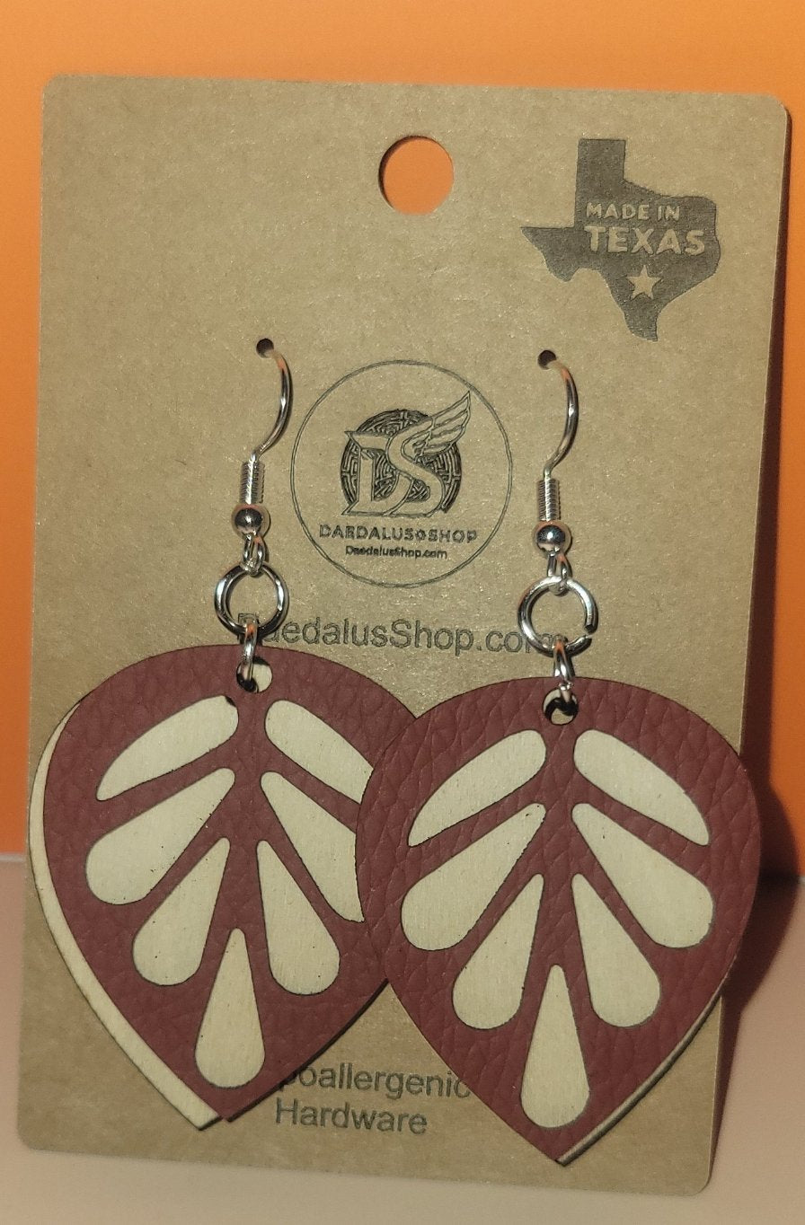 Layered Fall Leaf Earrings